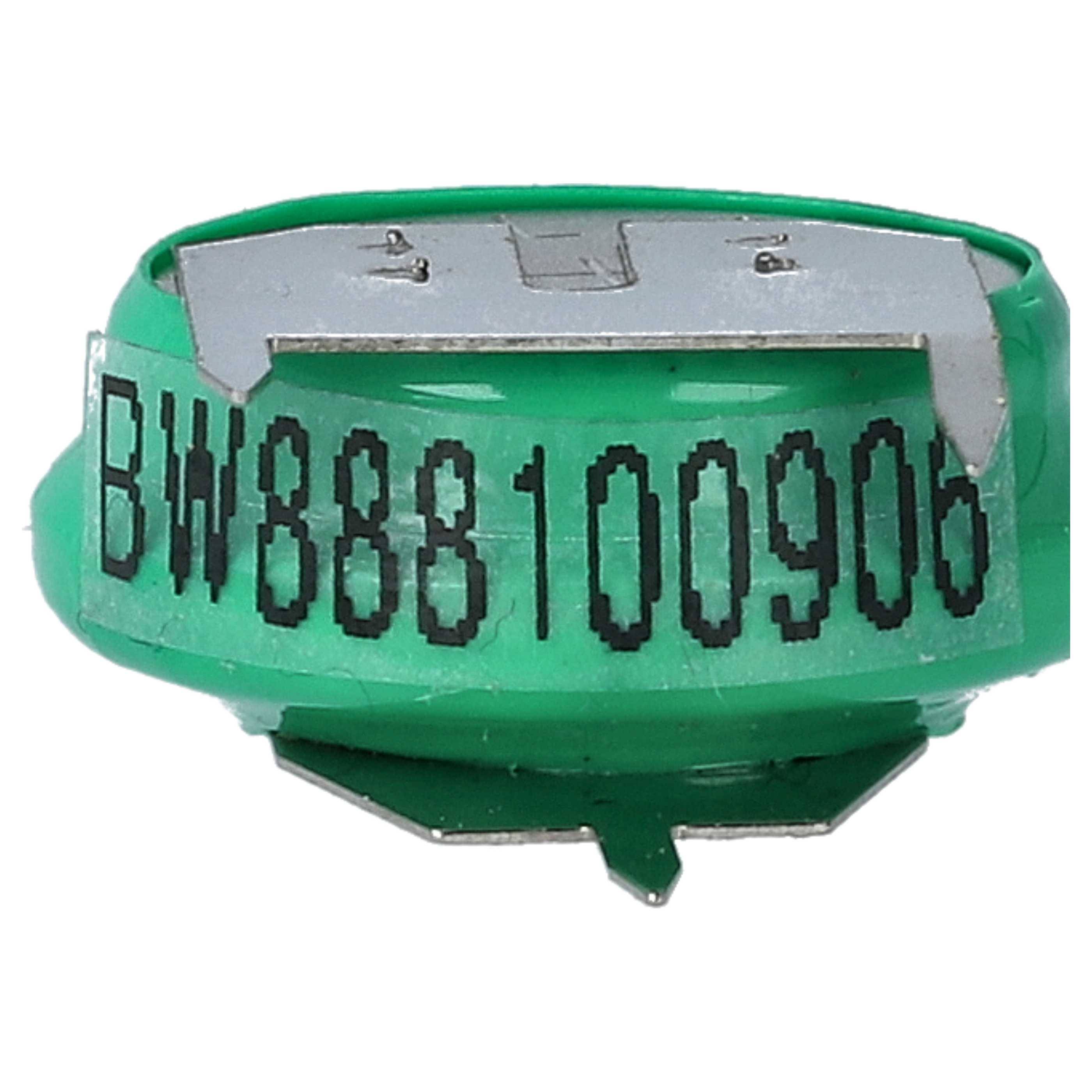 vhbw 10x NiMH Ersatz Knopfzellen-Akku Typ V80H 3-Pins 80mAh 1,2V kompatibel mit Modellbau-Akkus, Solar-Leuchten uvm.
