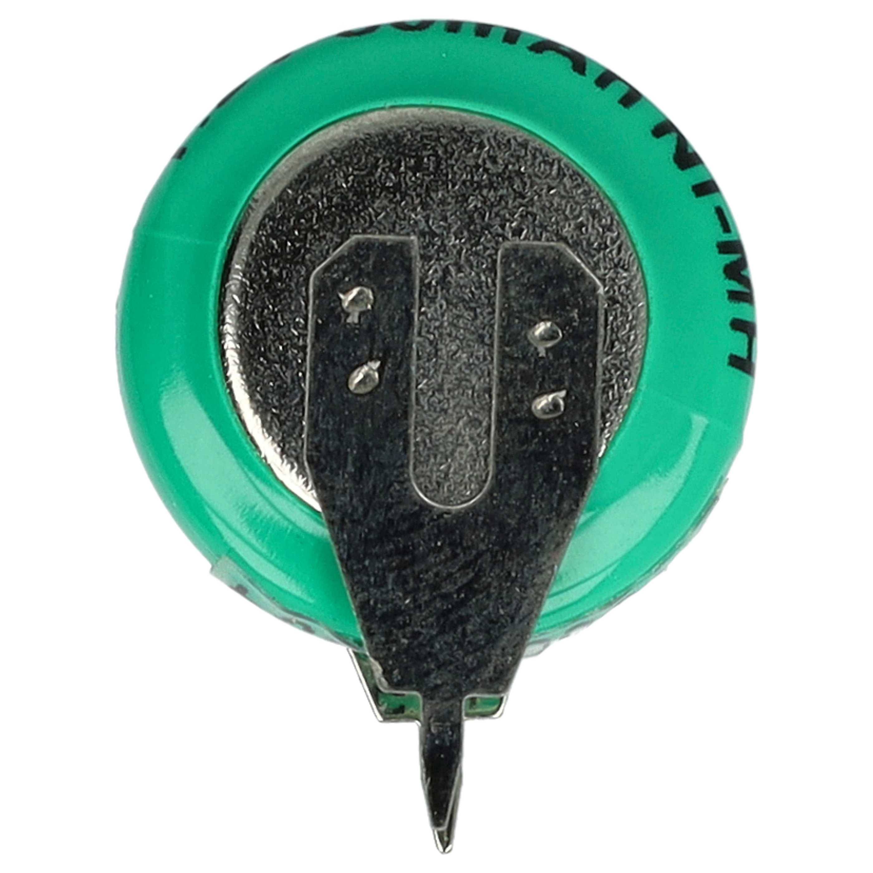 vhbw 10x NiMH Ersatz Knopfzellen-Akku Typ 1/V80H 2-Pins 80mAh 1,2V kompatibel mit Modellbau-Akkus, Solar-Leuchten uvm.