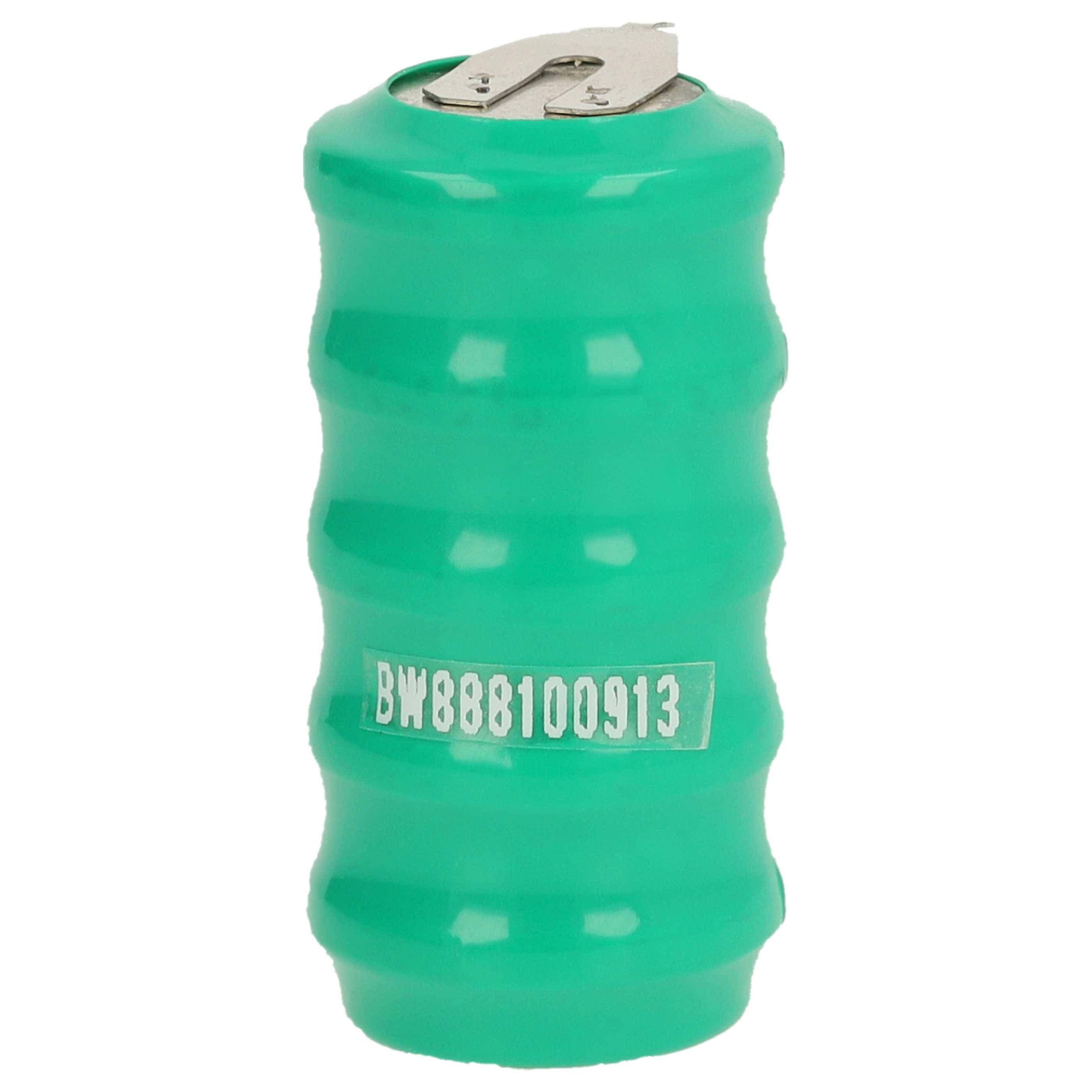 vhbw 5x NiMH Ersatz Knopfzellen-Akku Typ V80H 3-Pins 80mAh 6V | kompatibel mit Modellbau-Akkus, Solar-Leuchten uvm.