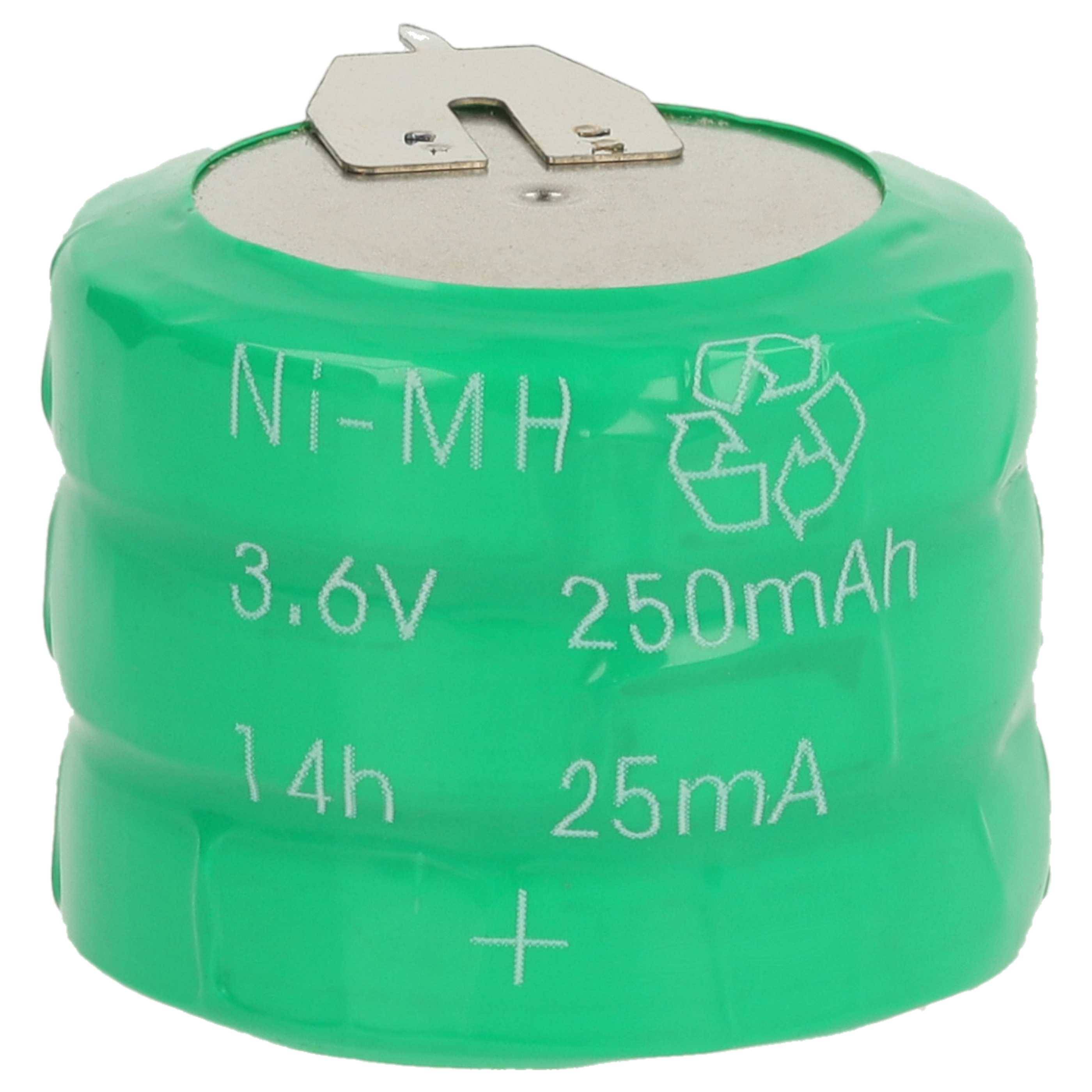 vhbw 5x Akku Ersatz für V250H für Modellbau (250mAh, 3,6V, NiMH), mit 3 Pin Stecklötfahne