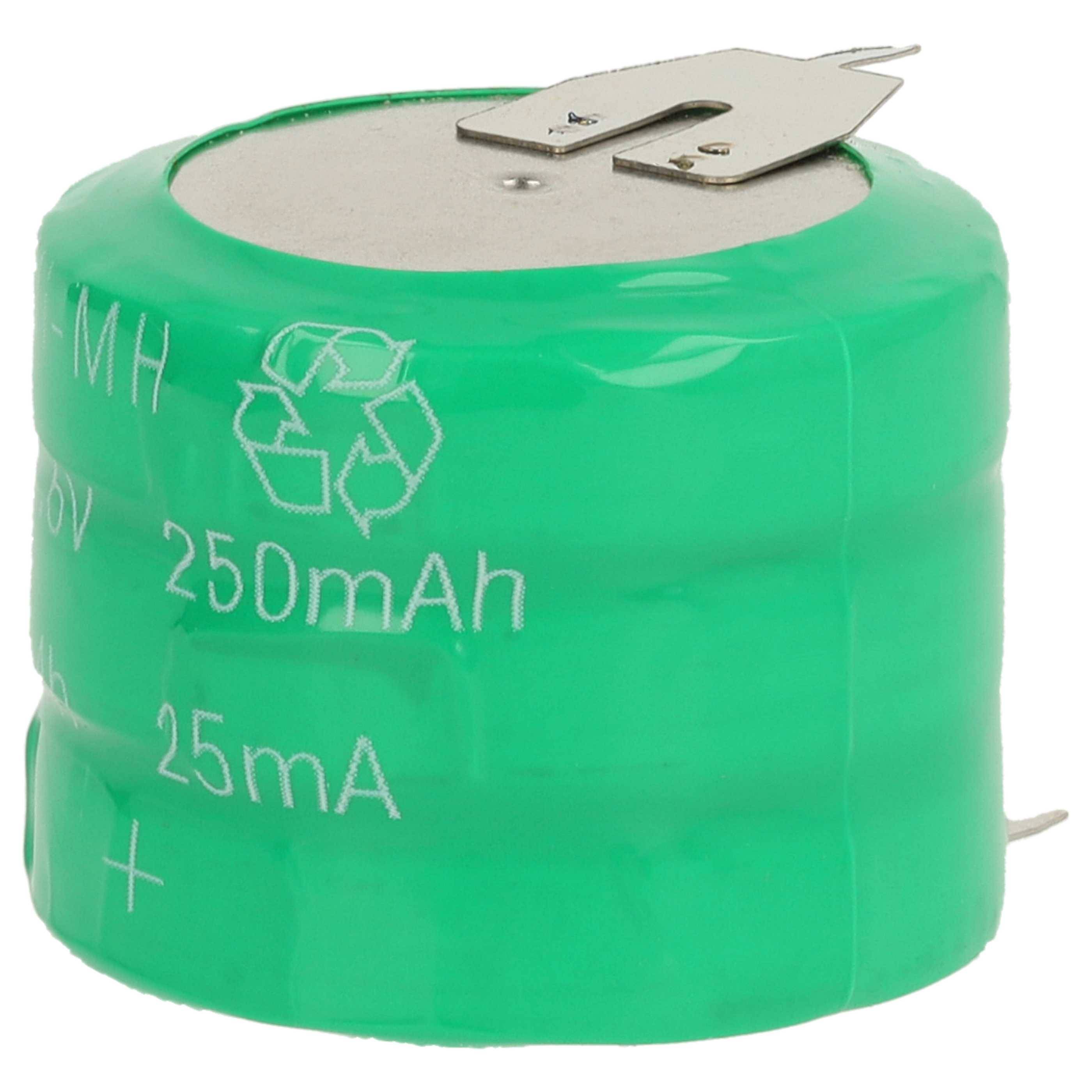 vhbw 5x Akku Ersatz für V250H für Modellbau (250mAh, 3,6V, NiMH), mit 3 Pin Stecklötfahne