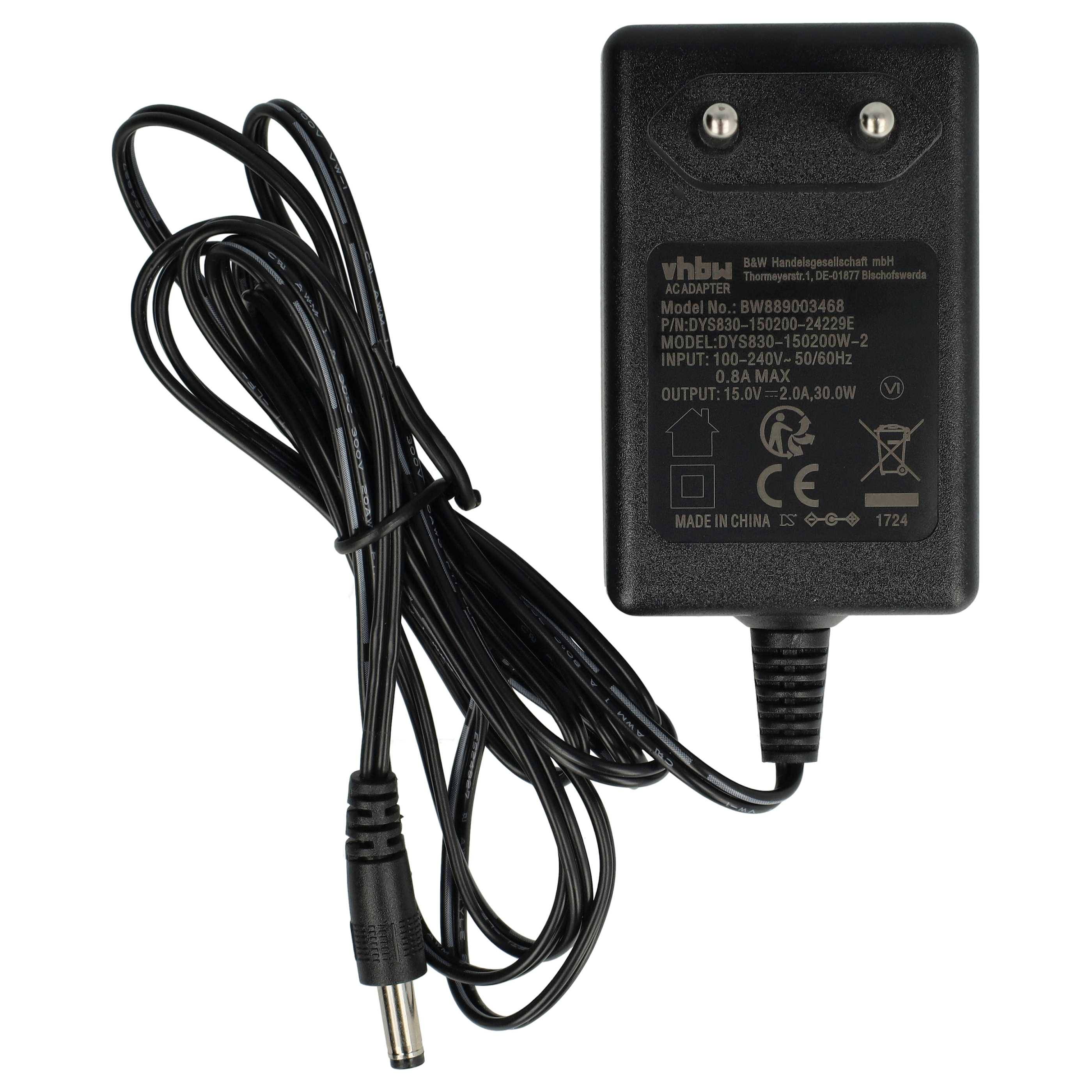 vhbw Netzteil kompatibel mit Beurer MP100 / 570.68 Maniküre-/Pedikürestation - 177 cm