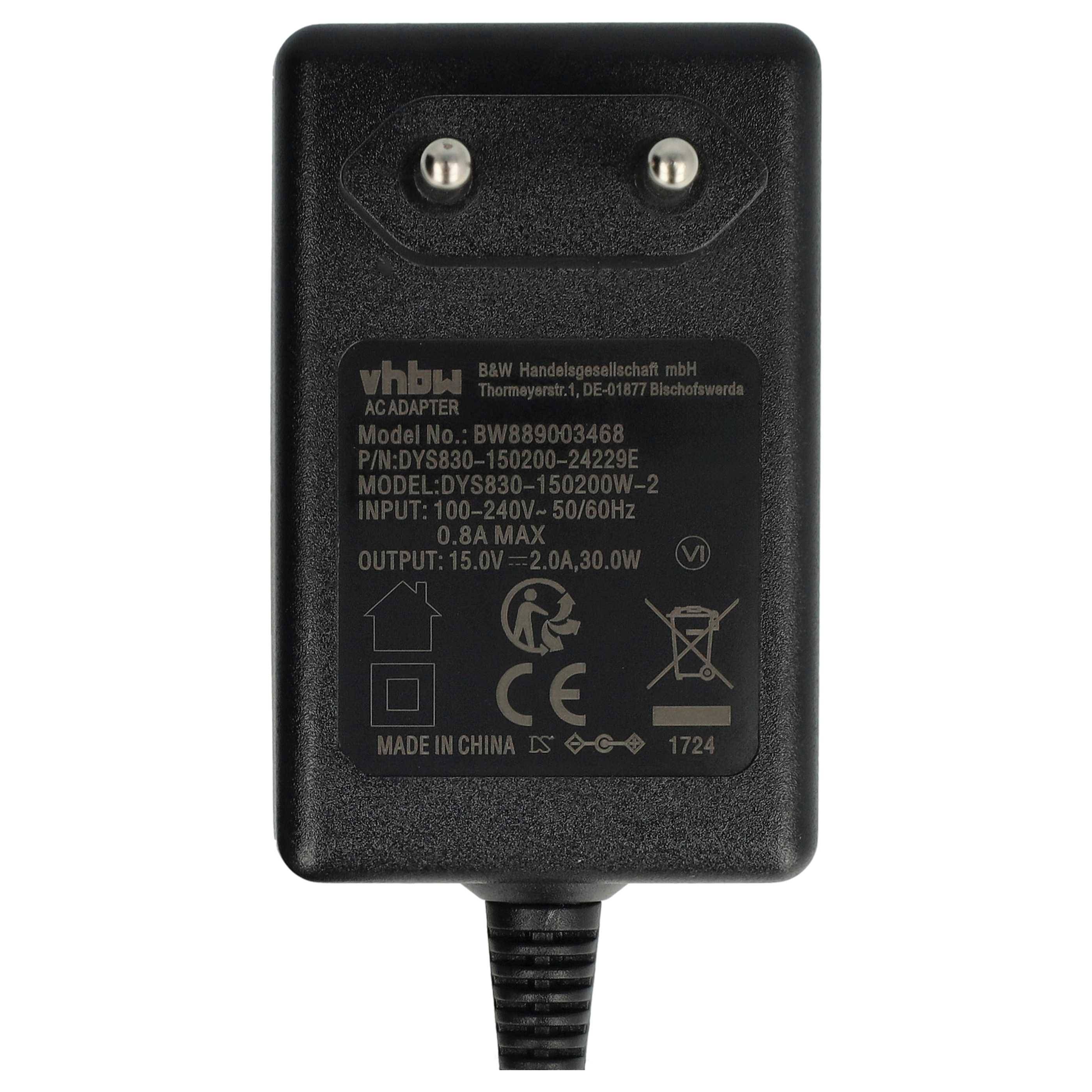 vhbw Netzteil kompatibel mit Beurer MP100 / 570.68 Maniküre-/Pedikürestation - 177 cm