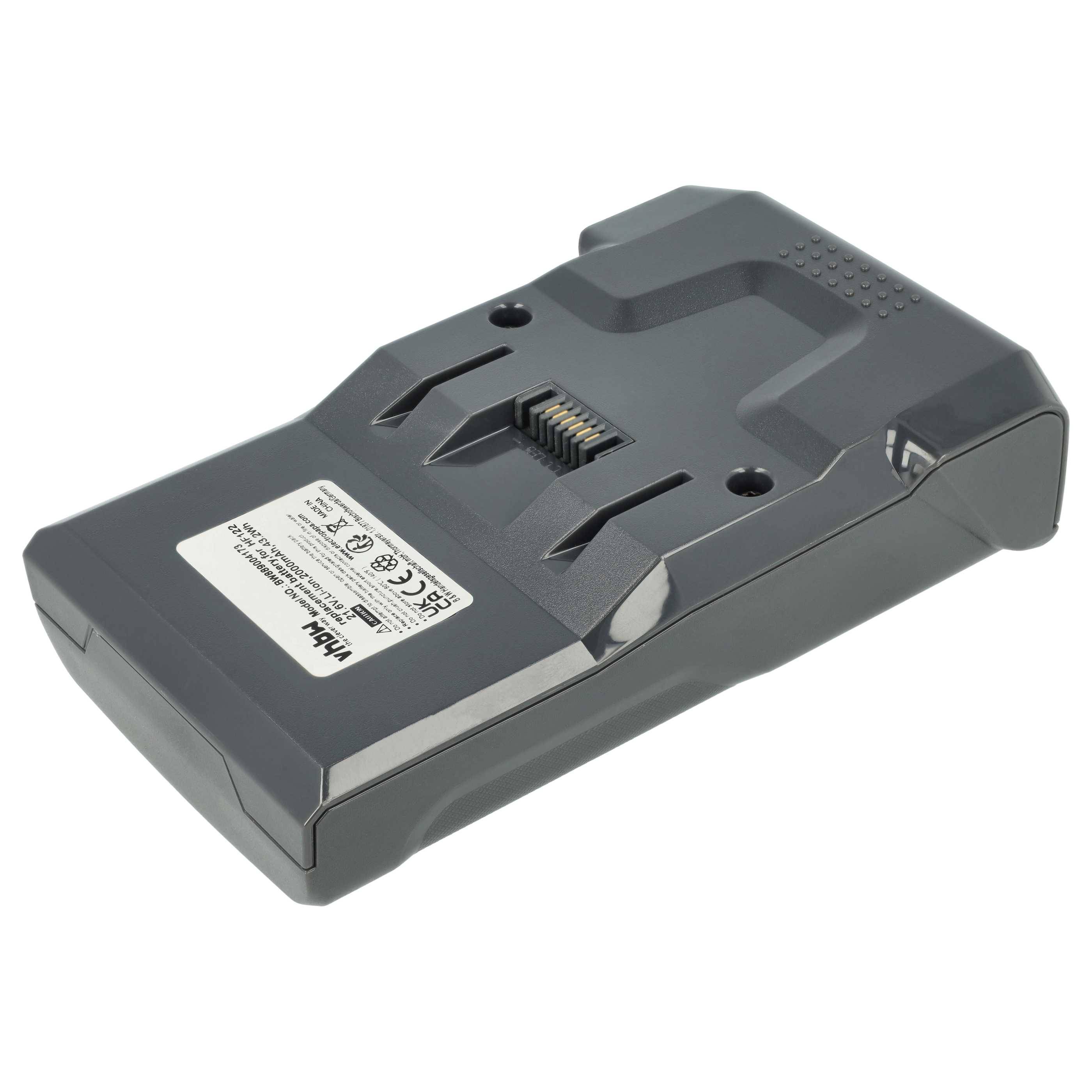 vhbw Akku Ersatz für Hoover B012, 35602208 für Home Cleaner Heimroboter Schwarz (2000 mAh, 21,6 V, Li-Ion)