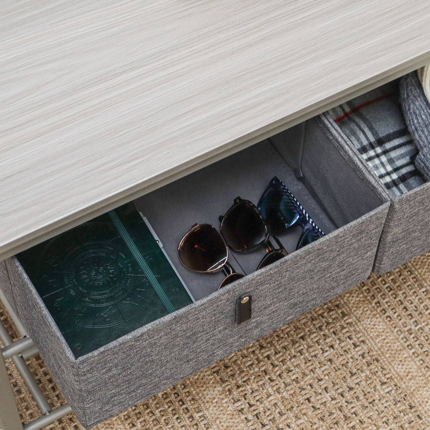 Schuhbank mit Sitzfläche Holz - 80x30x45 Garderobenbank mit Schuhregal und Boxen