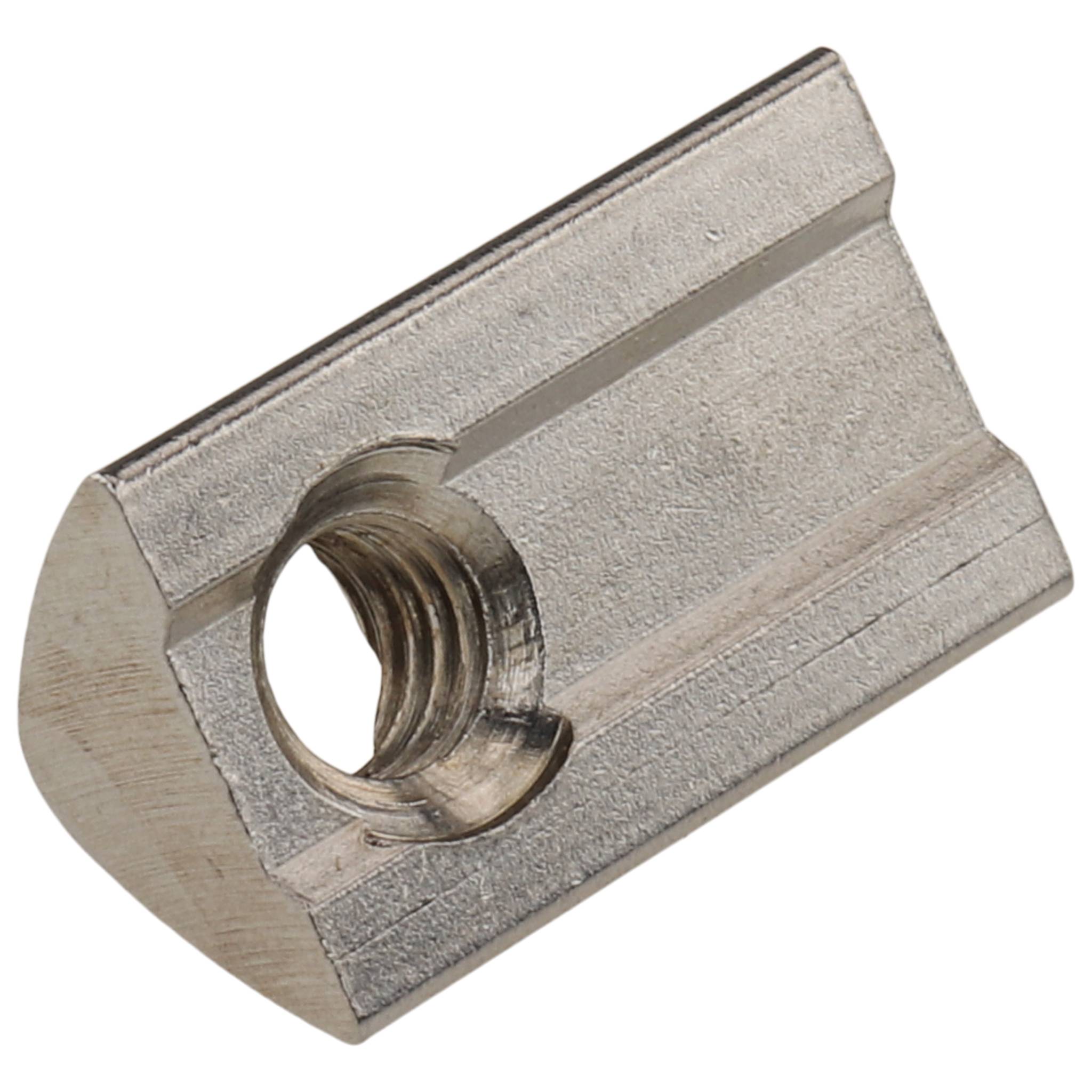 Nutenstein M5, 17x10,5x6,3, Edelstahl, blank