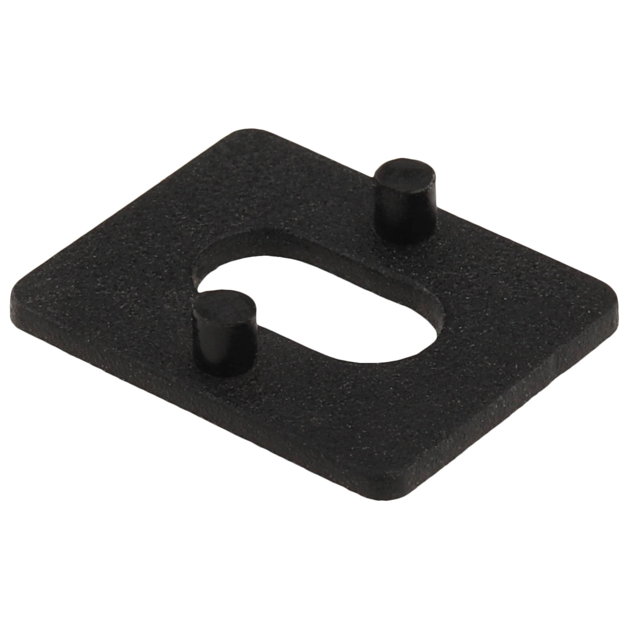 Distanzstück, 16x12,5x1, Kunststoff PA glasfaserverstärkt, schwarz