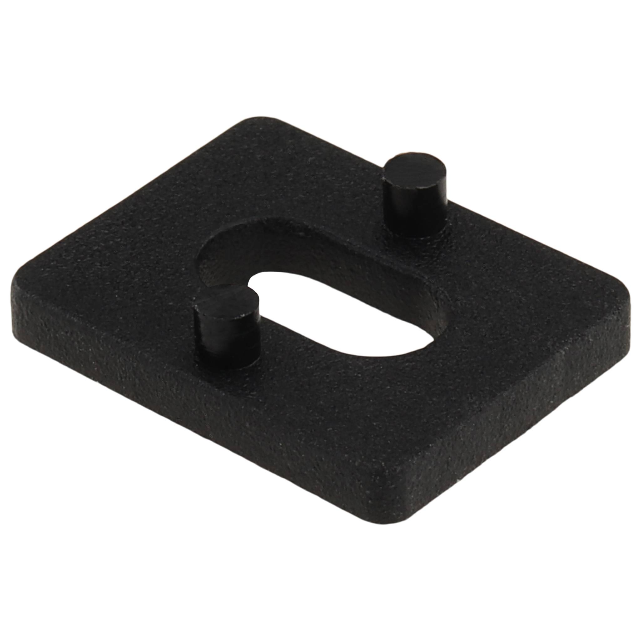 Distanzstück, 16x12,5x2, Kunststoff PA glasfaserverstärkt, schwarz