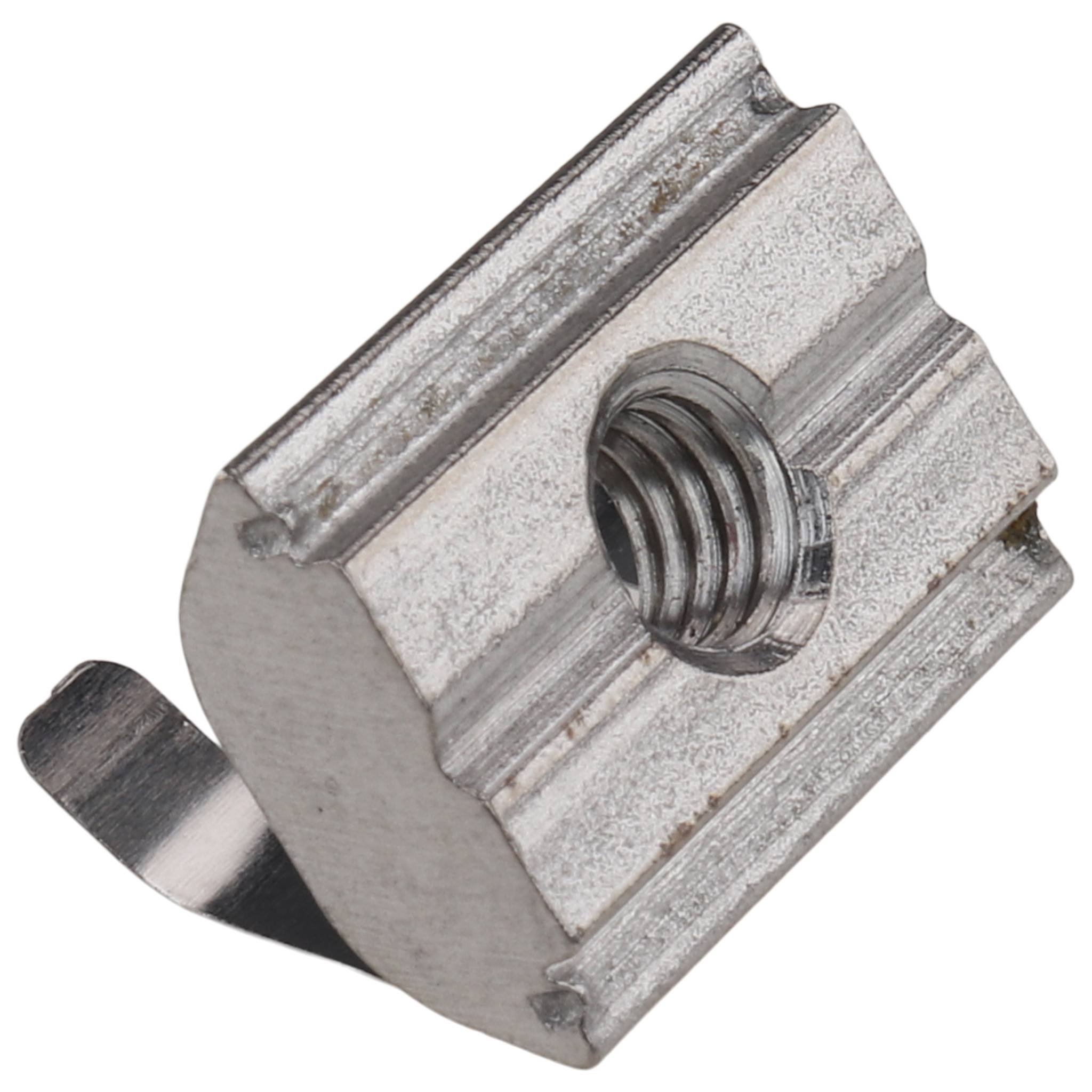 Nutenstein M5, 16x11,6x9,8, Edelstahl, blank