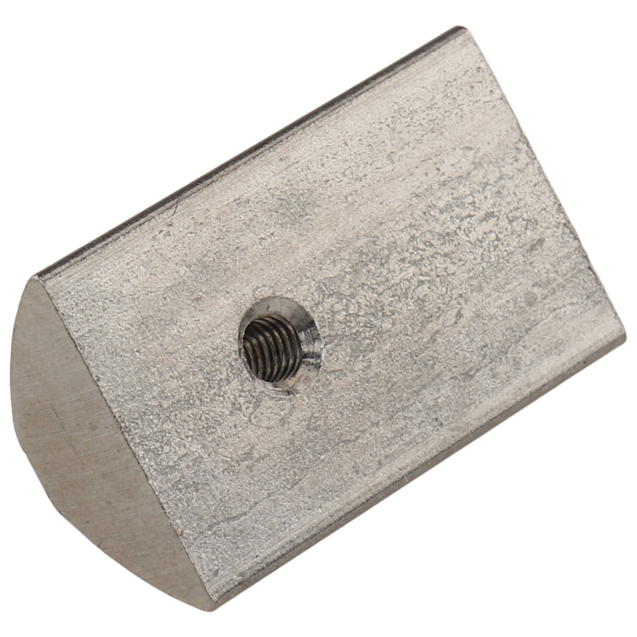 Nutenstein M3, 22x13,7x8,7, Edelstahl, blank