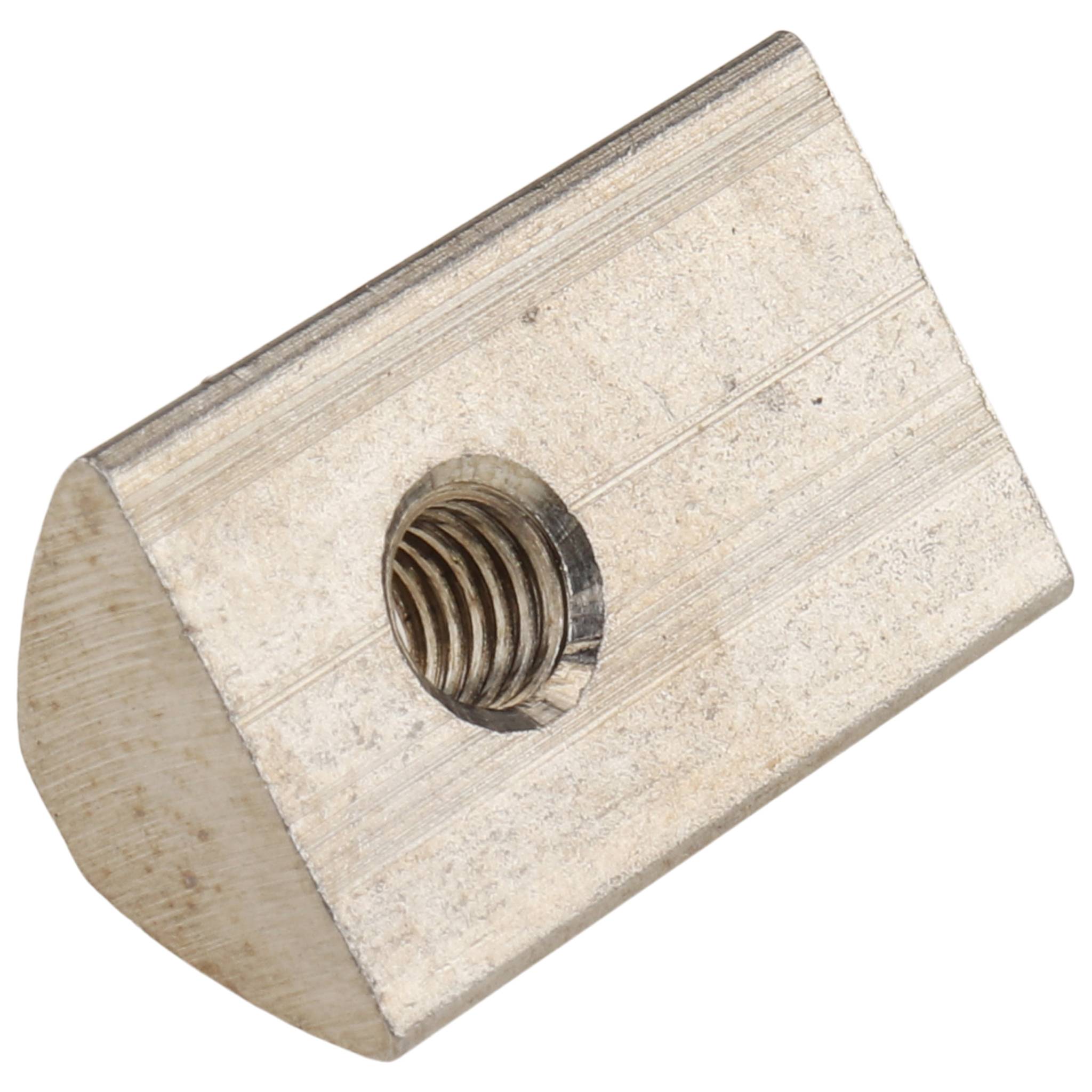 Nutenstein M5, 22x13,7x8,7, Edelstahl, blank