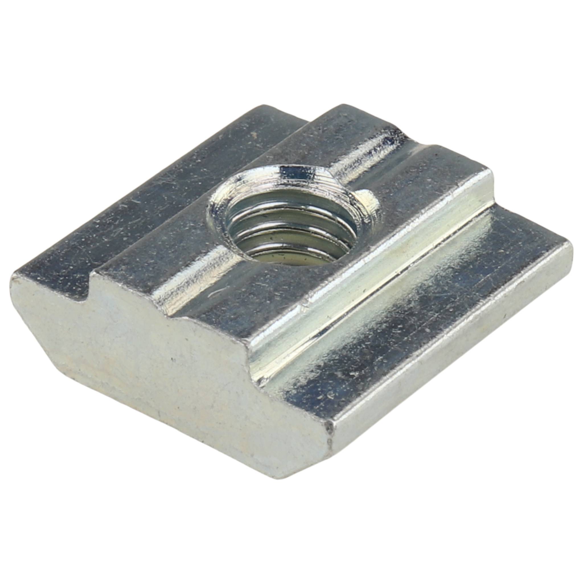 Nutenstein M6, 16x16x6, Stahl, verzinkt