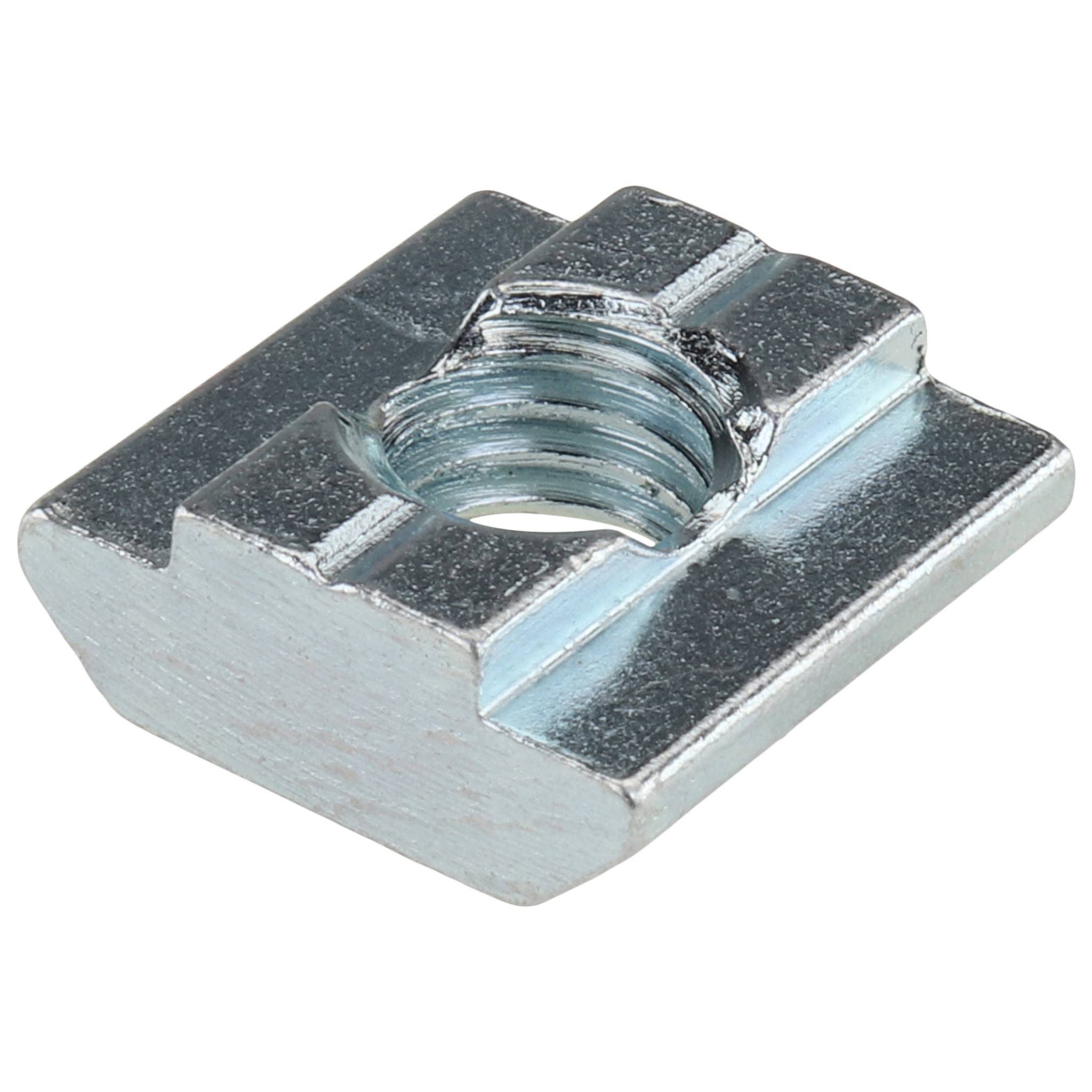 Nutenstein M8, 16x16x6, Stahl, verzinkt