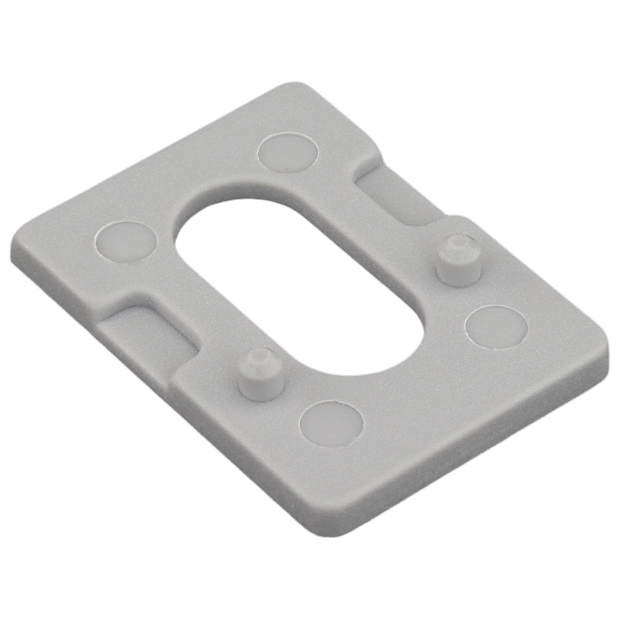 Distanzstück, 25x18,5x18,5, Kunststoff PA glasfaserverstärkt, grau - RAL 7004