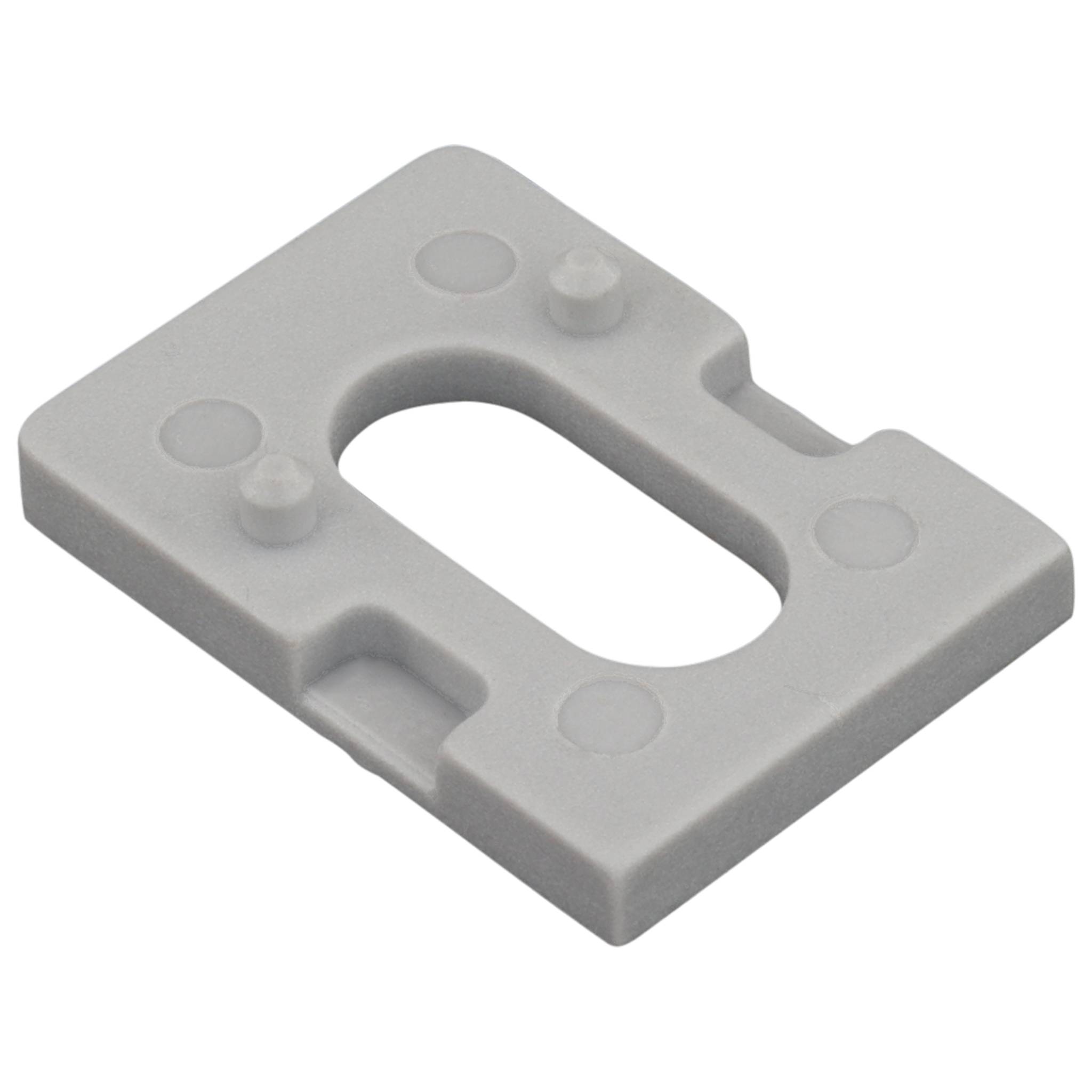 Distanzstück, 25x18,5x18,5, Kunststoff PA glasfaserverstärkt, grau - RAL 7004