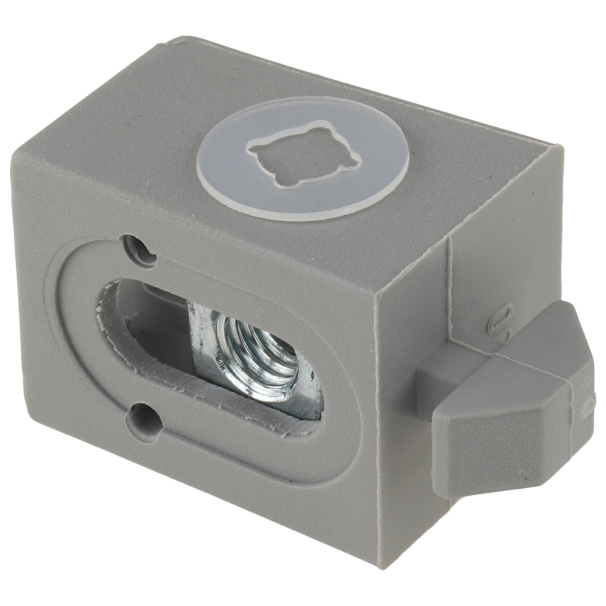 Uniblock 18 CS, 25x18,5x18,5, Kunststoff PA glasfaserverstärkt, grau