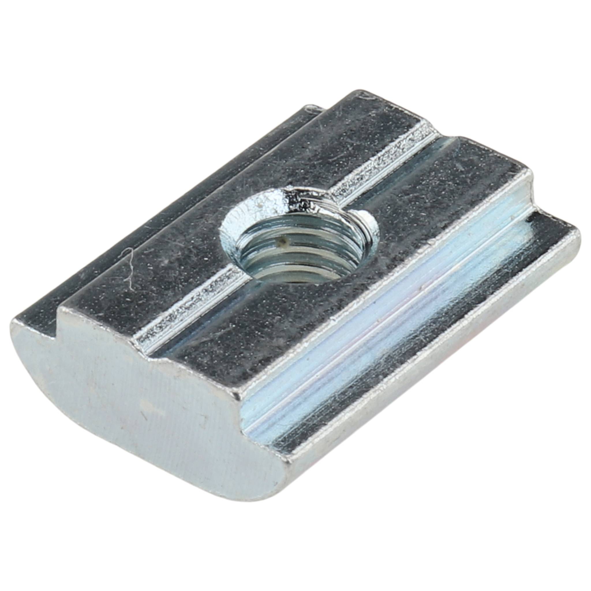 Nutenstein M6, 20x15x6, Stahl, verzinkt