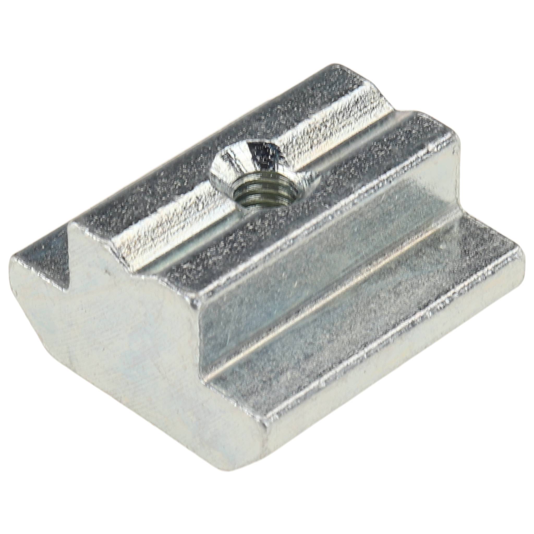 Nutenstein M4, 20x19,5x10,6, Stahl, verzinkt
