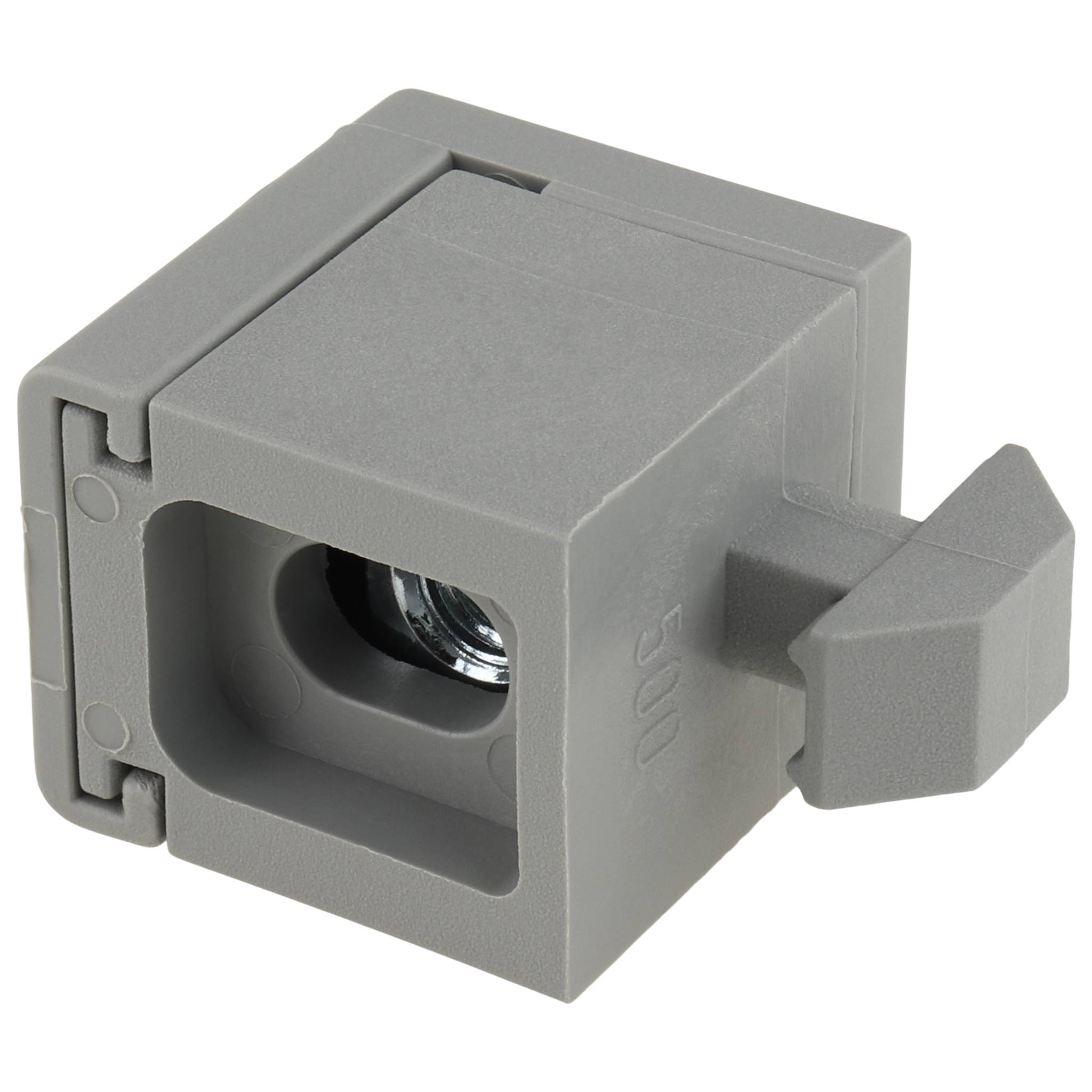 Befestigungsblock 25, 20x23,5x40, Kunststoff PA glasfaserverstärkt, grau