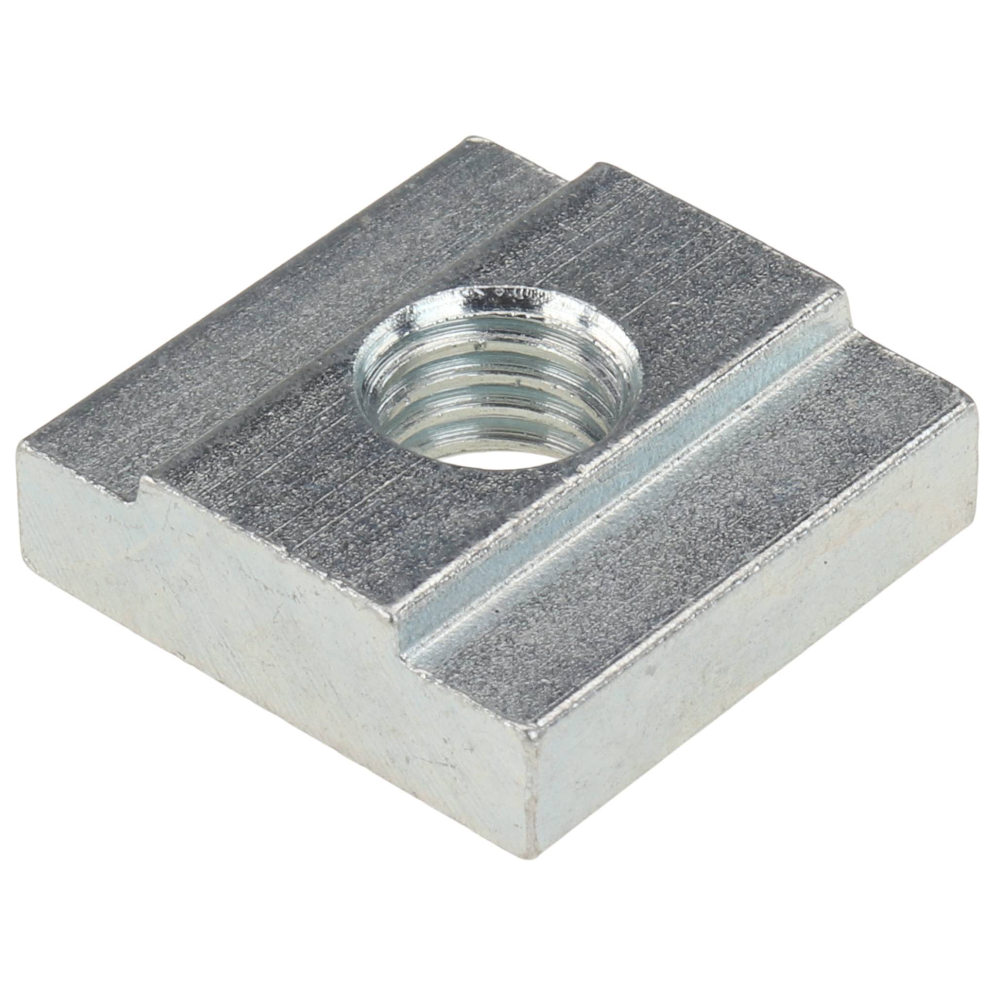Nutenstein M8, 20x20x6,4, Stahl, verzinkt