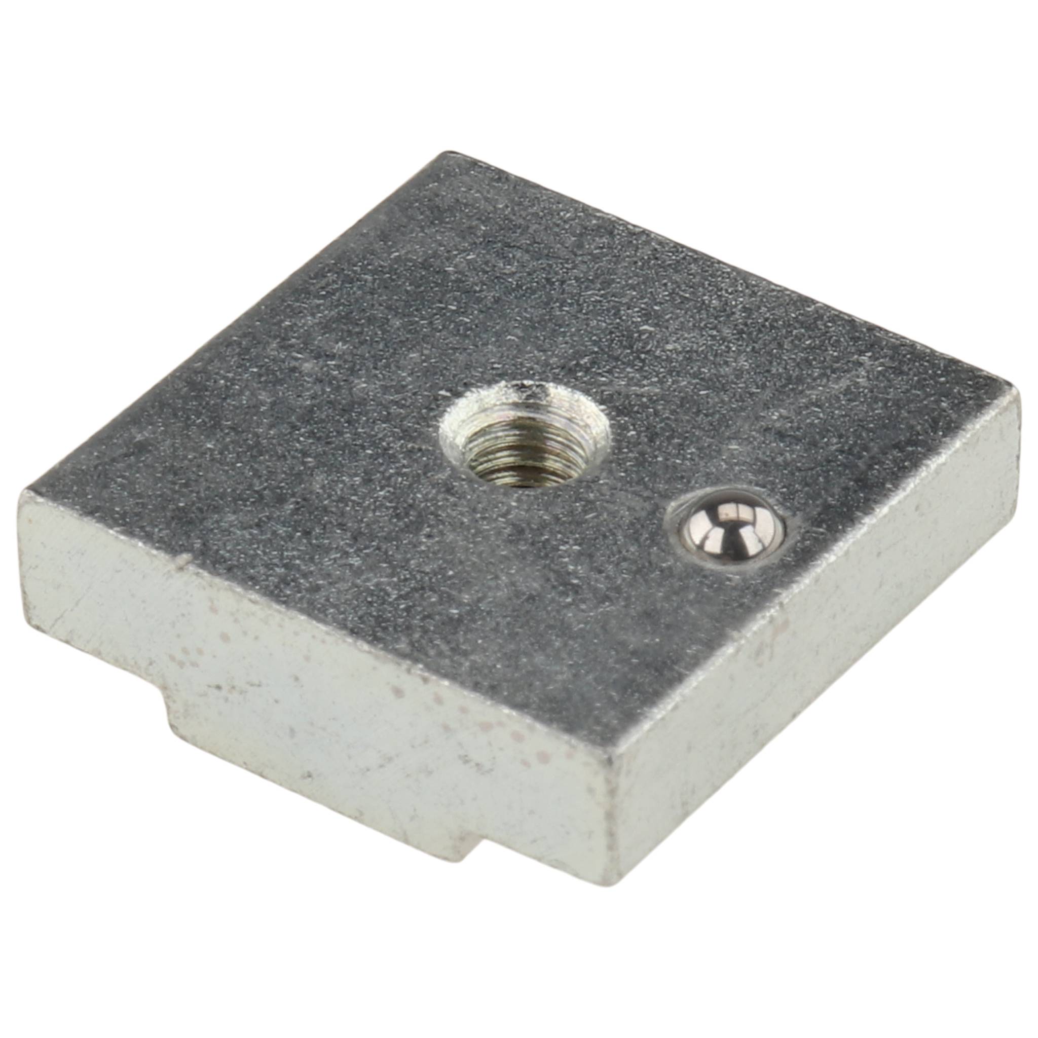 Nutenstein M4, 20x20x6,4, Stahl, verzinkt