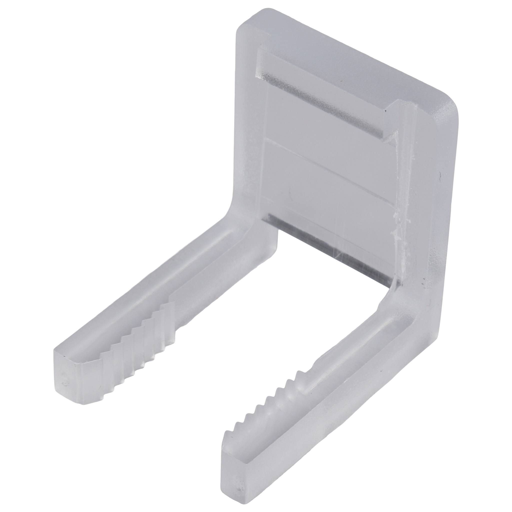 Rastklemme, 20x20x11, Kunststoff PC, glasklar