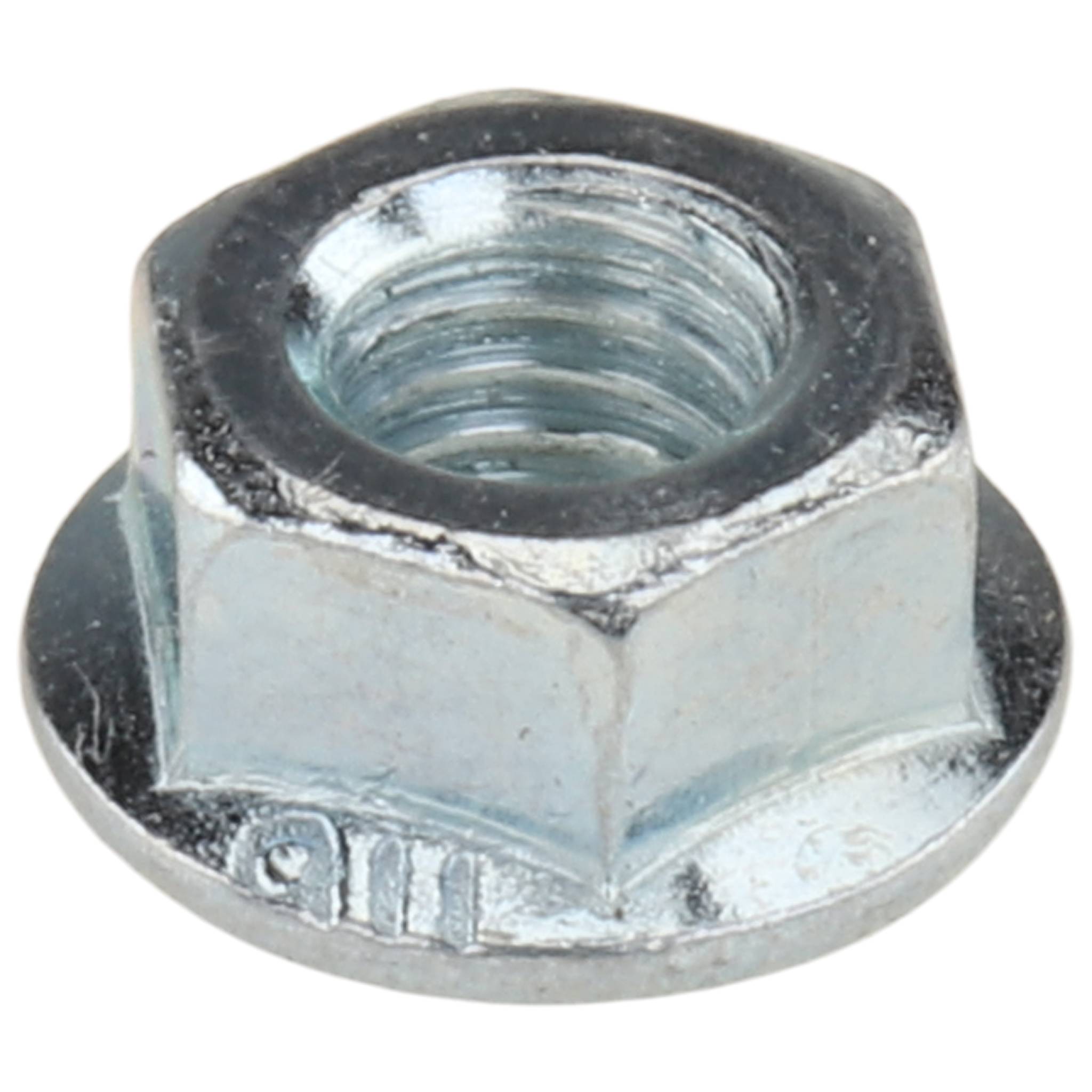 Flanschmutter M6, D14x6, Stahl, verzinkt