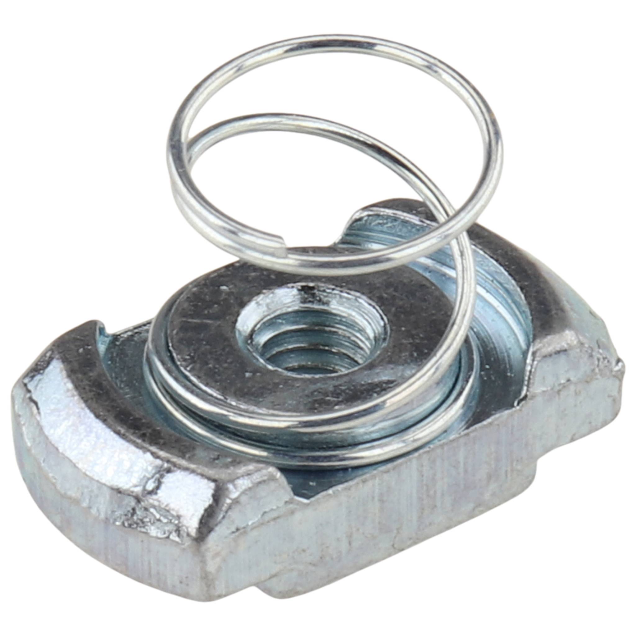 Federmutter M4, 18x9,8x12, Stahl, verzinkt