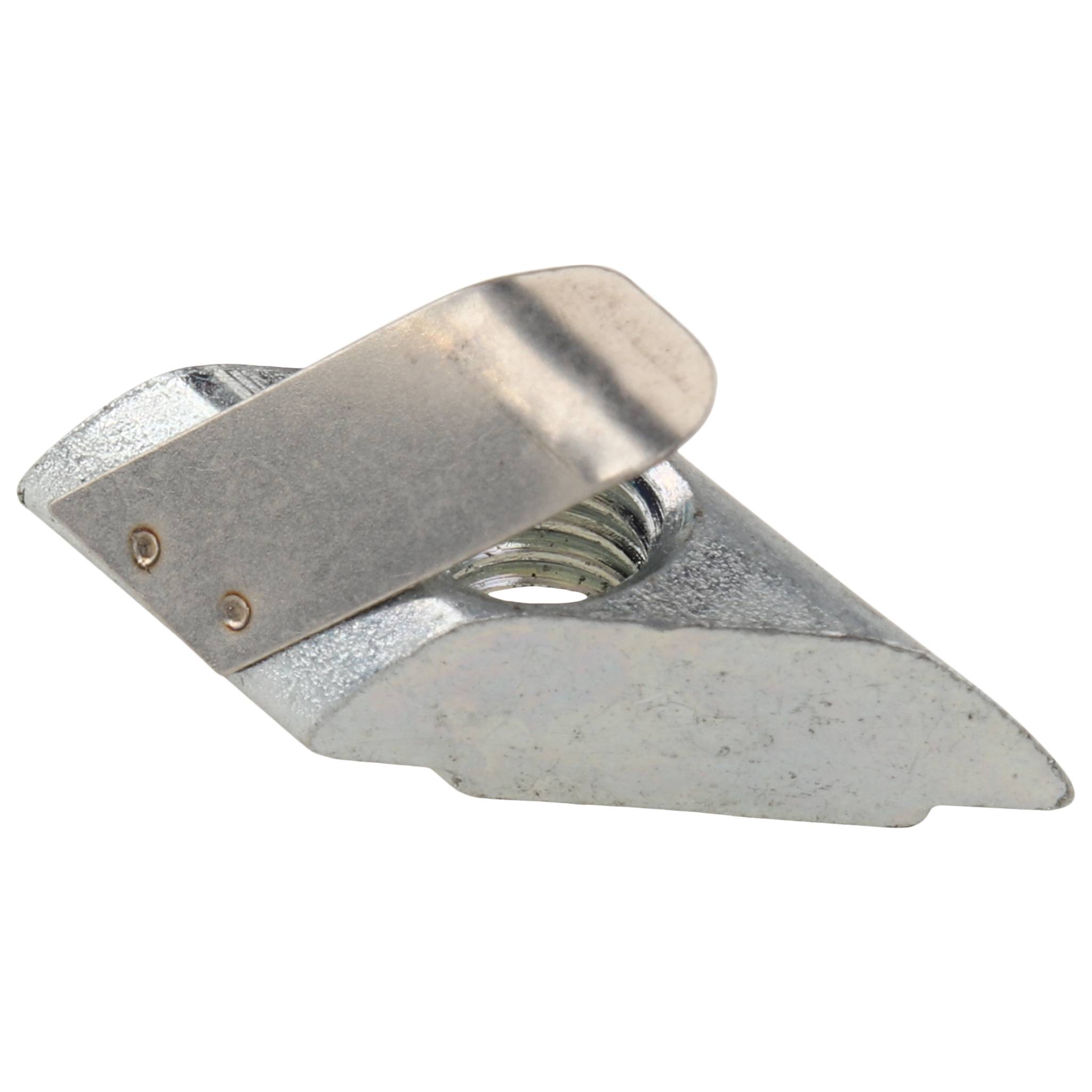 Rhombus-Nutenstein M6, 23,6x12,5x12,8, Stahl, verzinkt