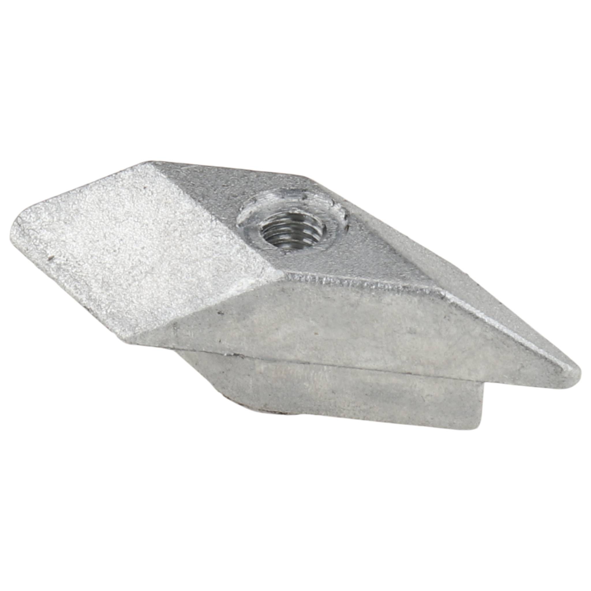 Rhombusmutter M3, 15x7,9x7,7, Zink-Druckguß, blank