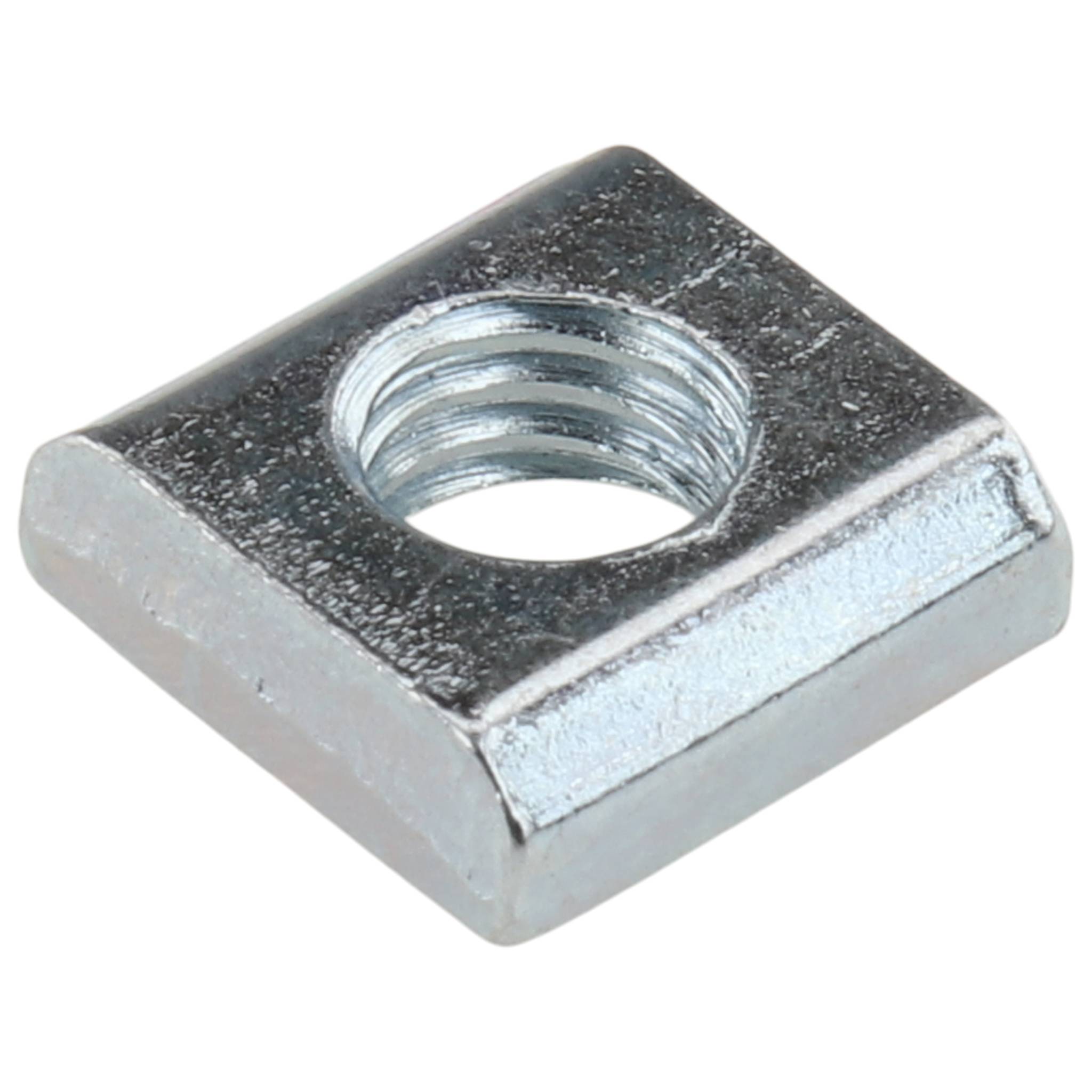 Gewindeplatte M5, 9x9x3, Stahl, verzinkt