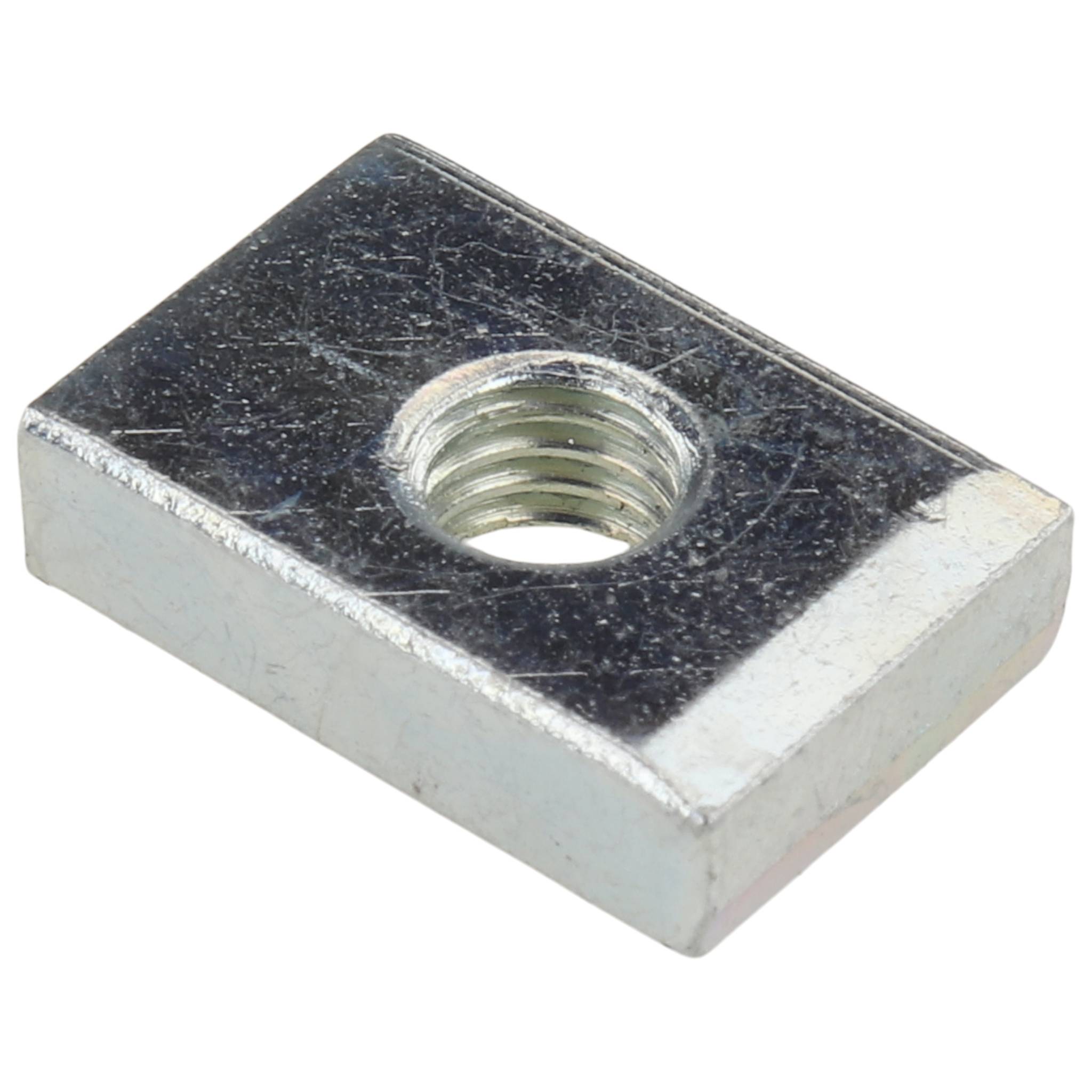 Gewindeplatte M5, 15x10x4, Stahl, verzinkt