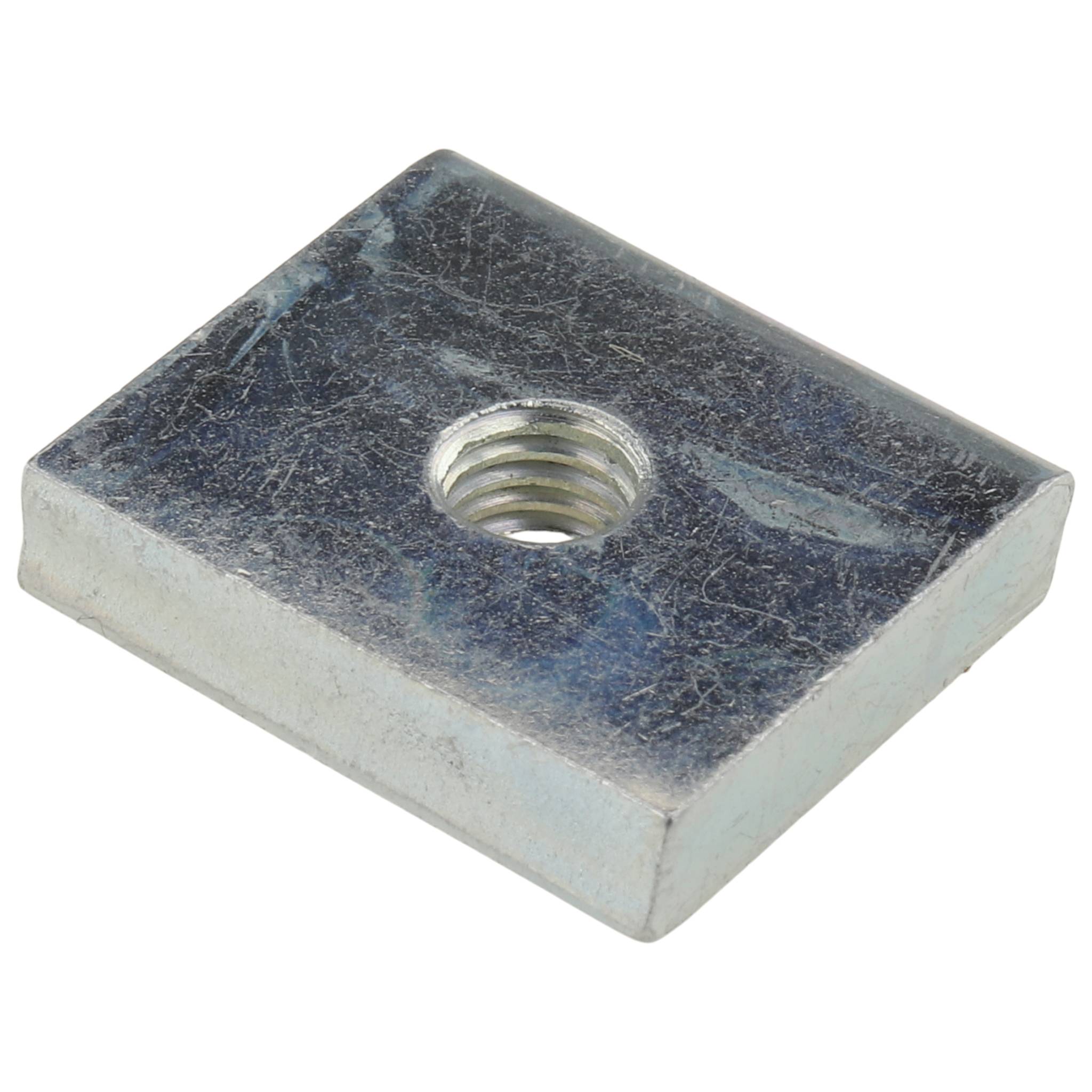 Gewindeplatte M5, 19x16x4, Stahl, verzinkt