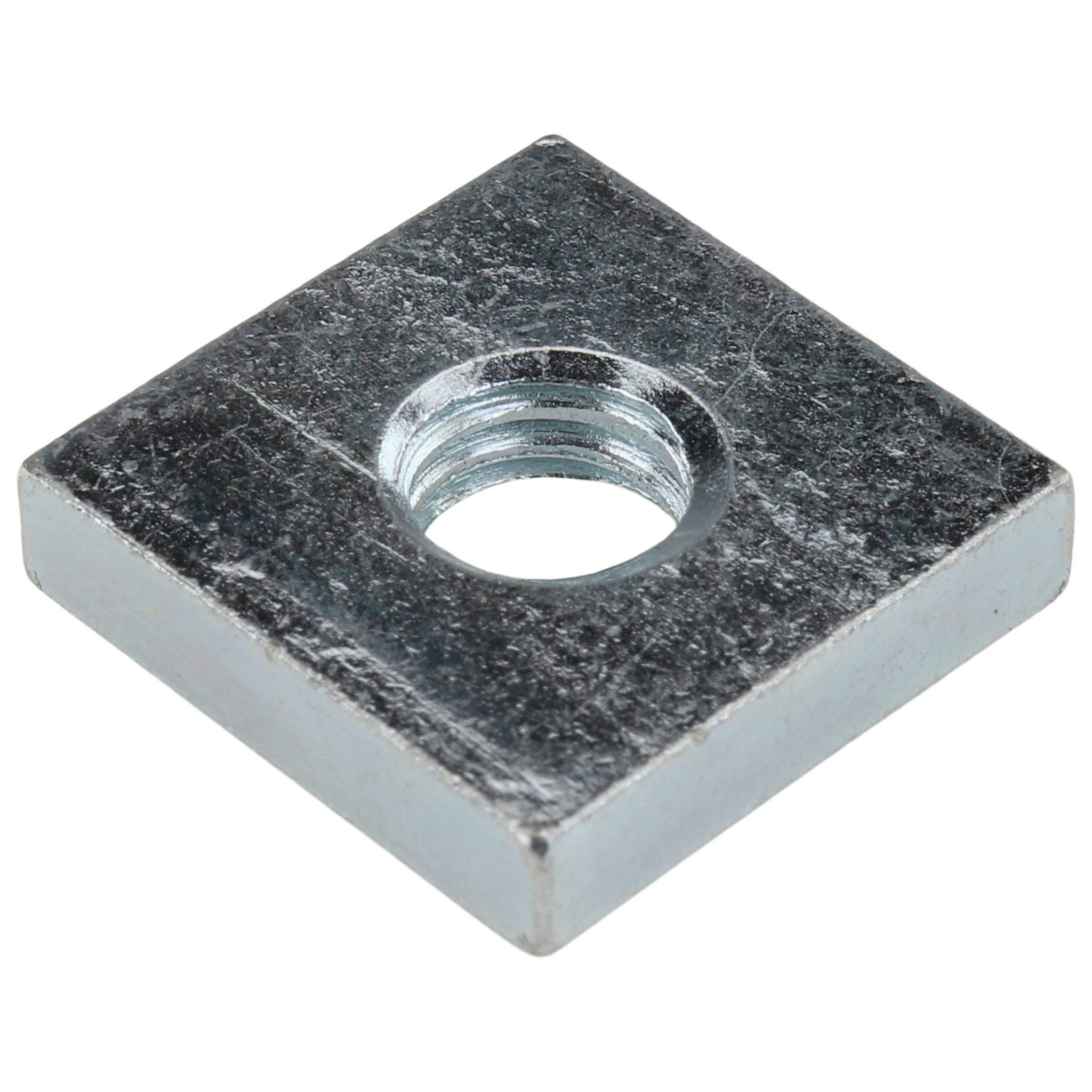 Gewindeplatte M8, 19x19x4, Stahl, verzinkt