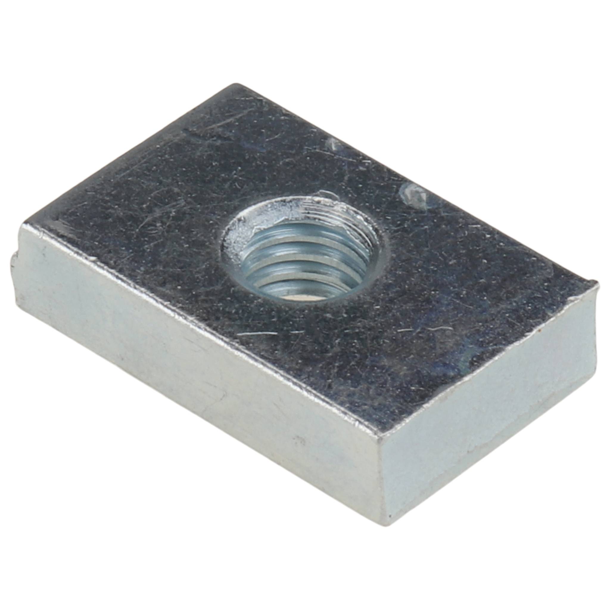 Gewindeplatte M6, 20x13x5, Stahl, verzinkt