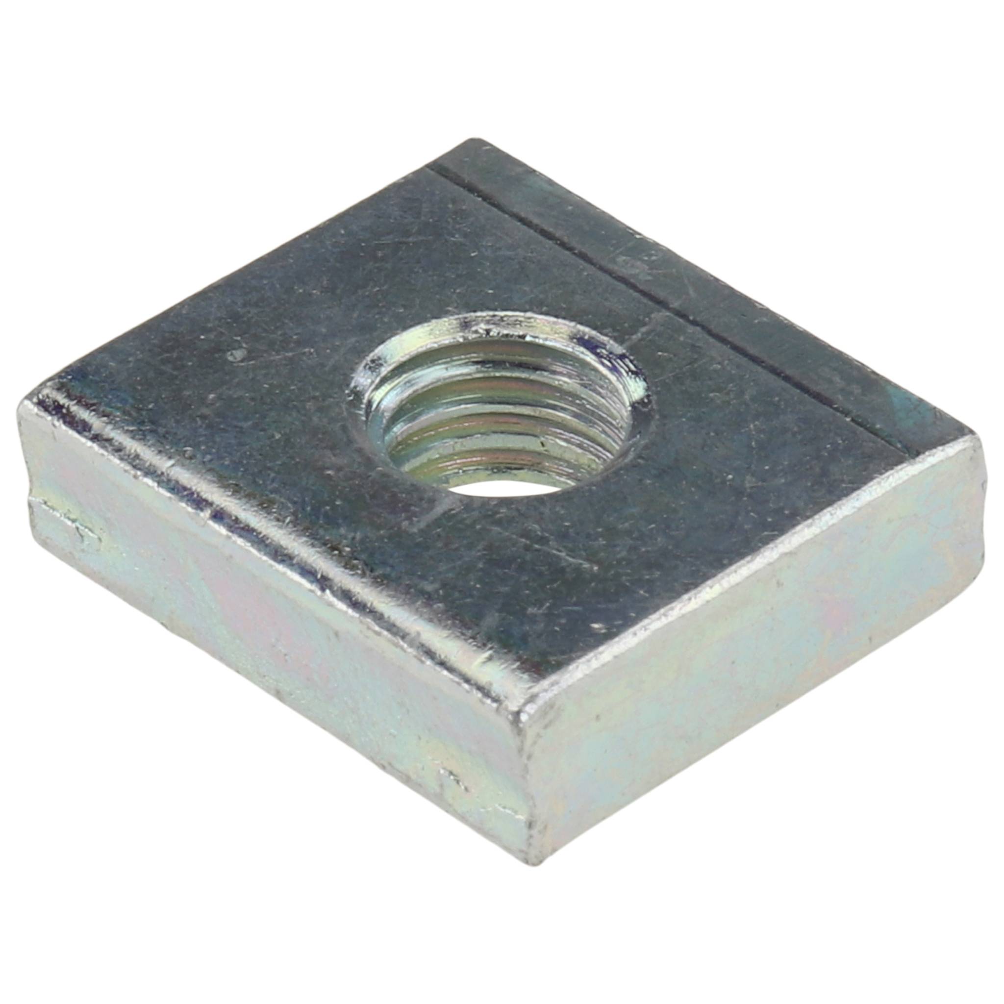 Gewindeplatte M8, 20x18x6, Stahl, verzinkt