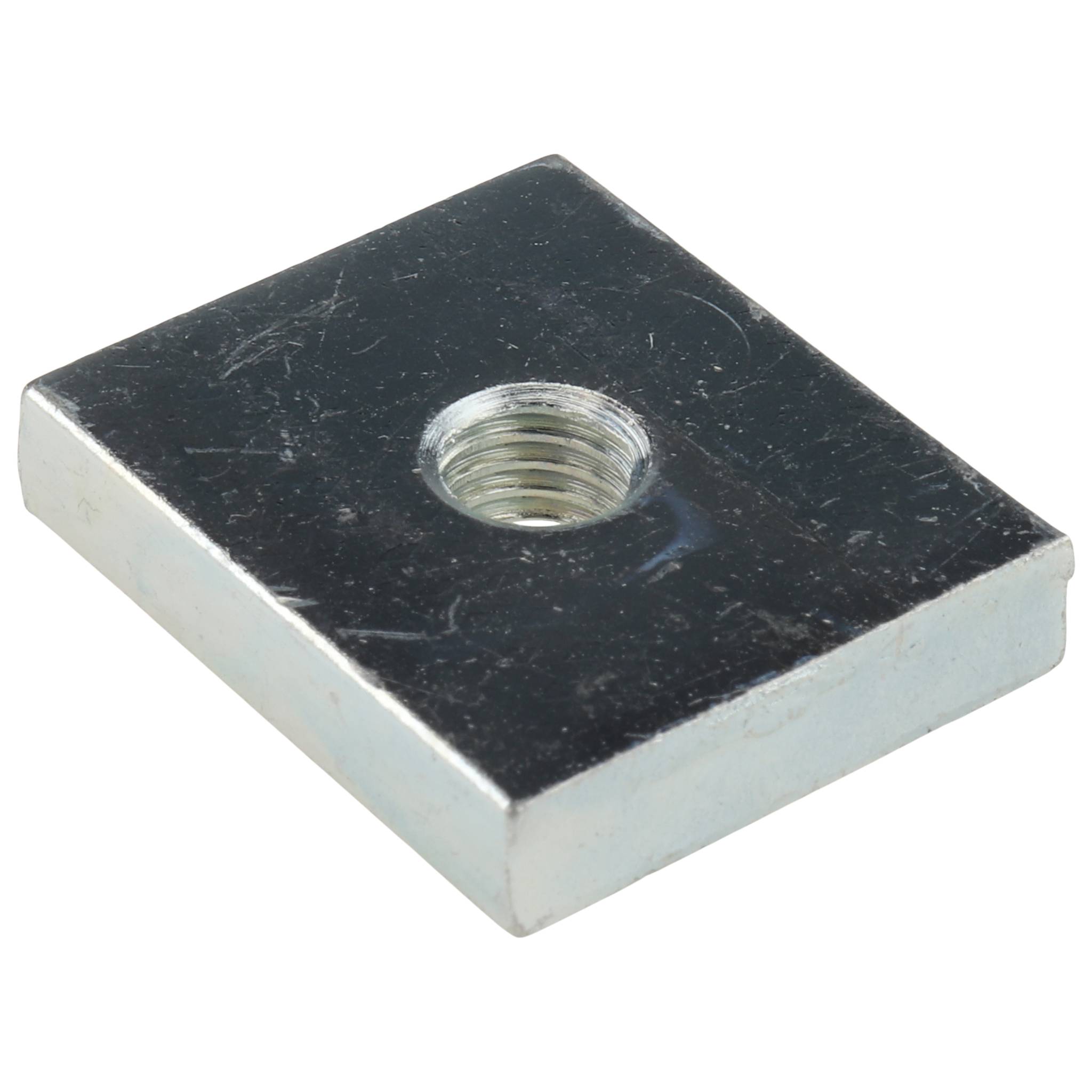 Gewindeplatte M8, 30x25x6, Stahl, verzinkt