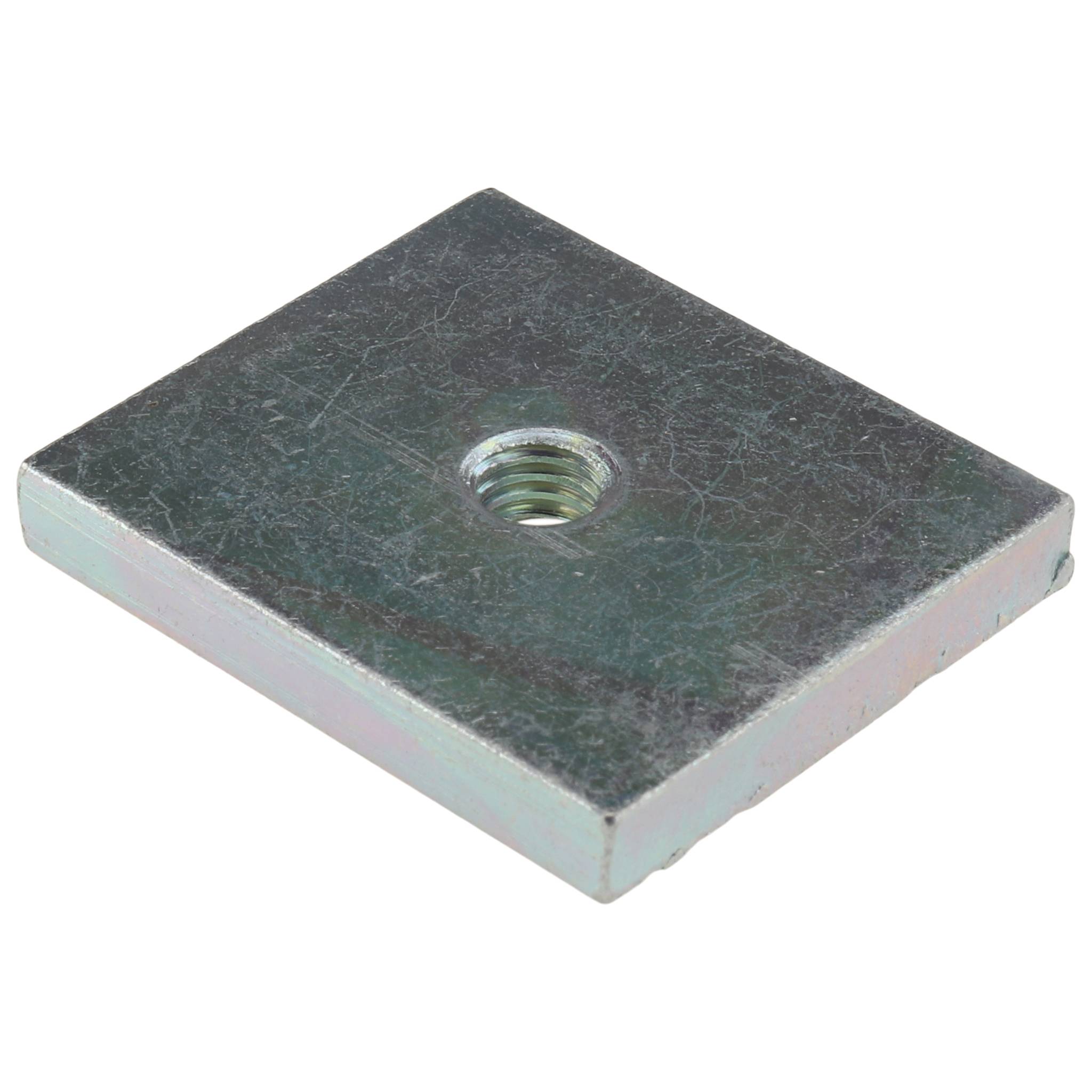 Gewindeplatte M6, 35x30x5, Stahl, verzinkt