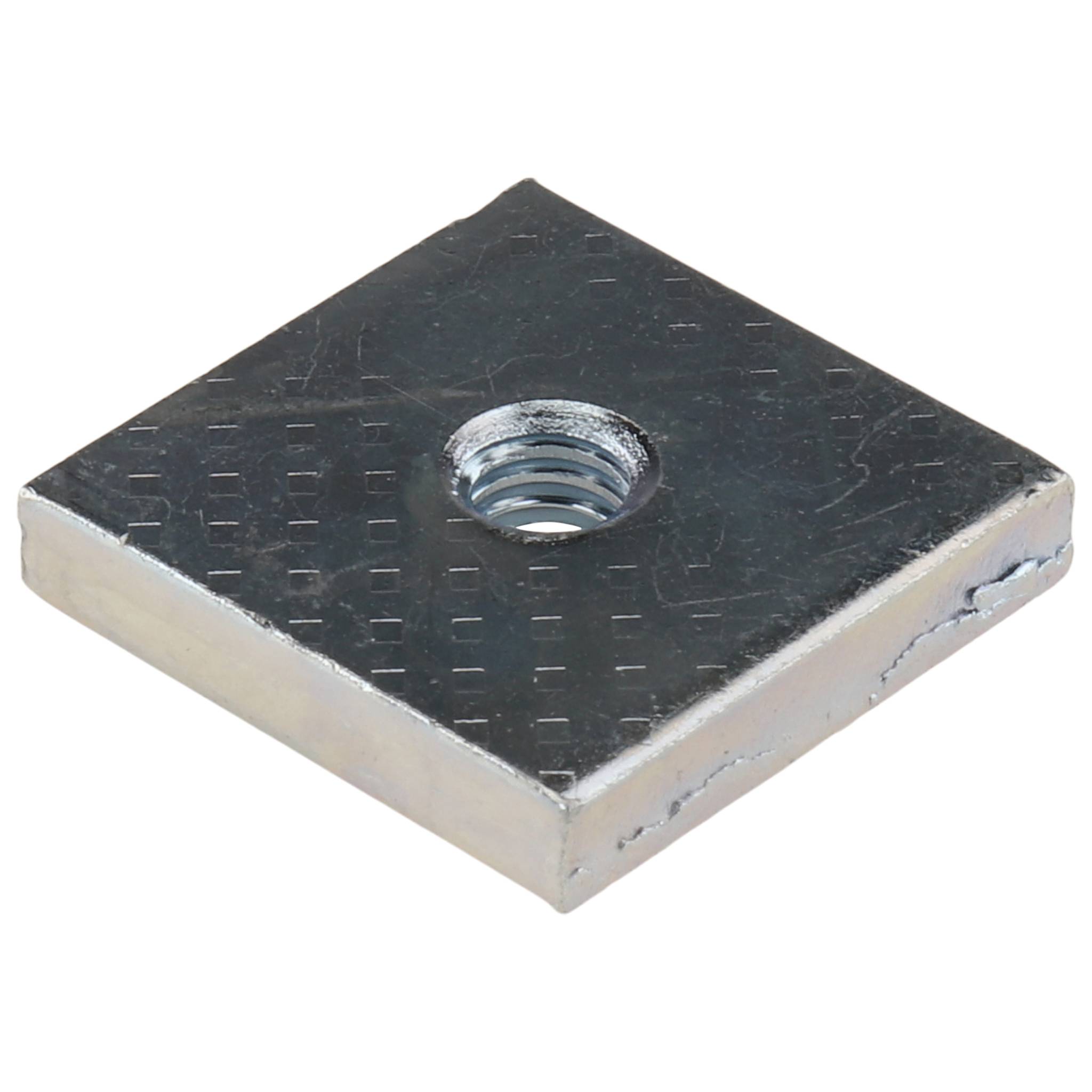 Gewindeplatte M5, 20x20x4, Stahl, verzinkt