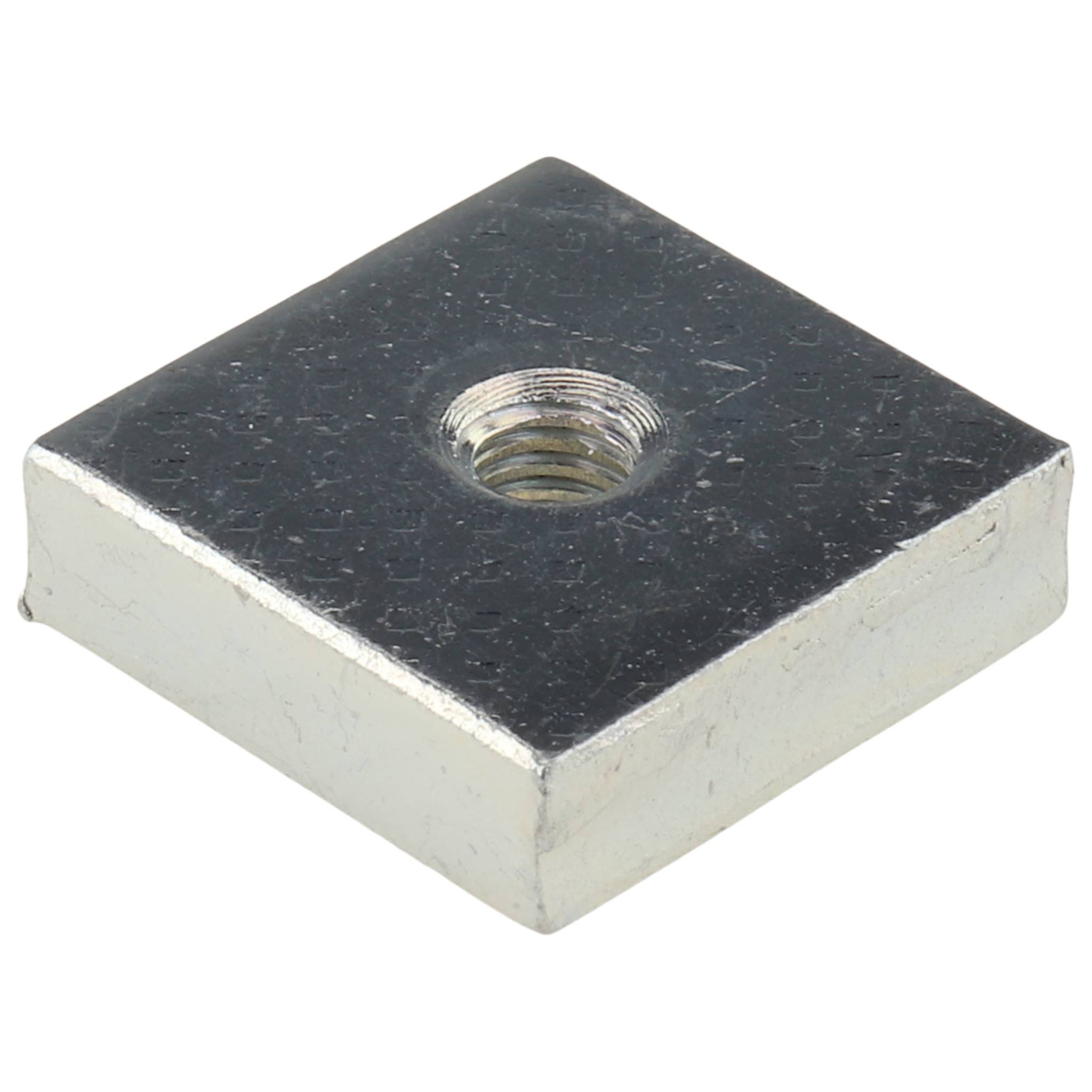 Gewindeplatte M5, 20x20x6, Stahl, verzinkt