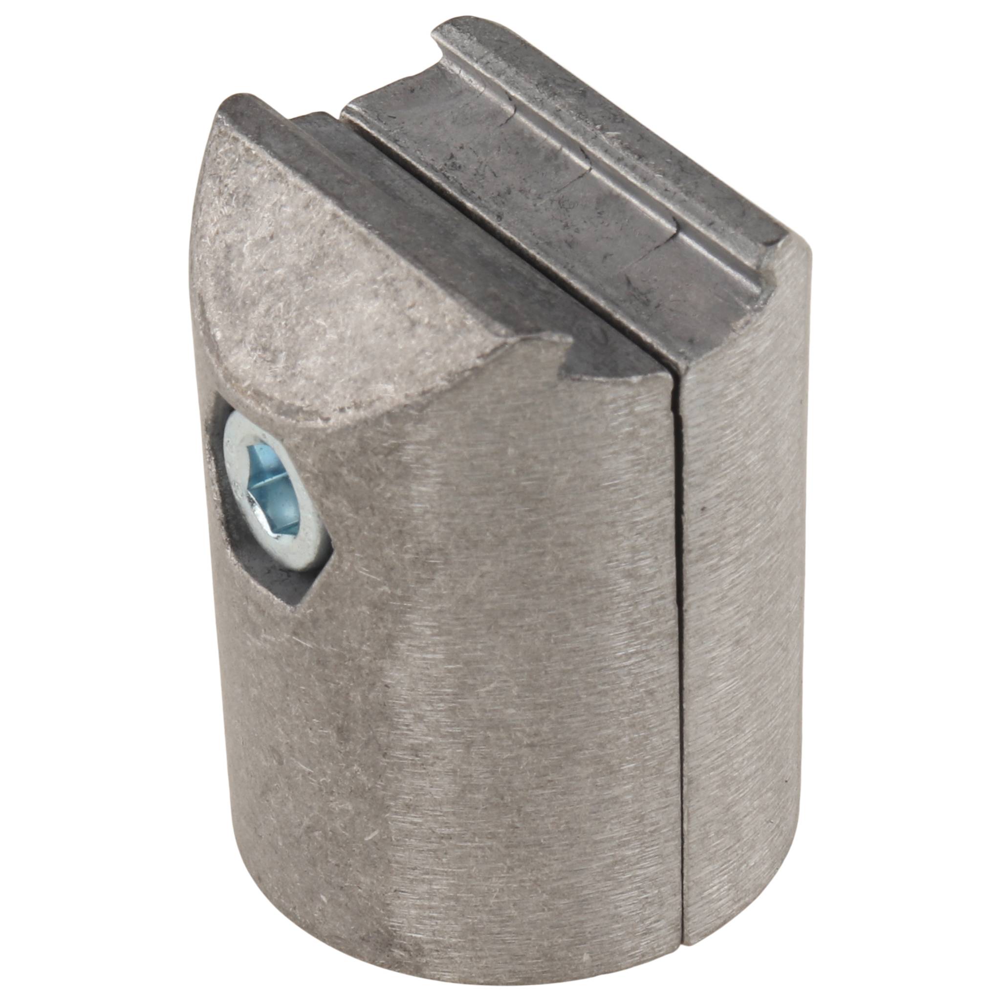 Verbinder, Aussenliegender T-Verbinder D28, D34x50, Aluminiumdruckguß, blank, alufarbig