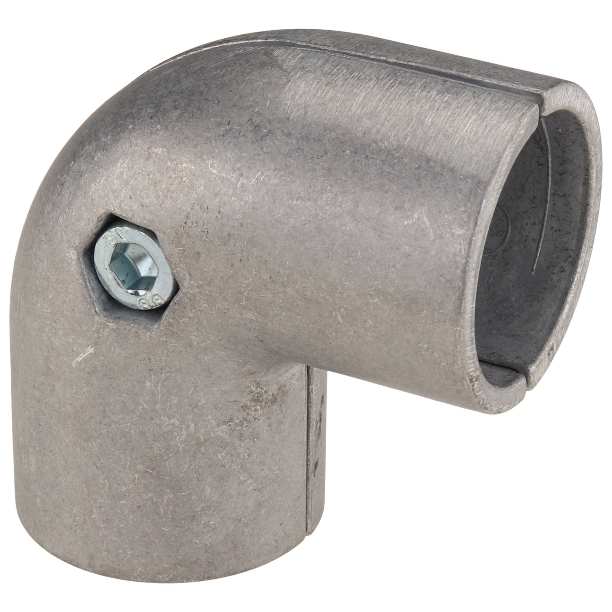 Verbinder, Eckverbinder 2D28, 60x60x34, Aluminiumdruckguß, blank, alufarbig