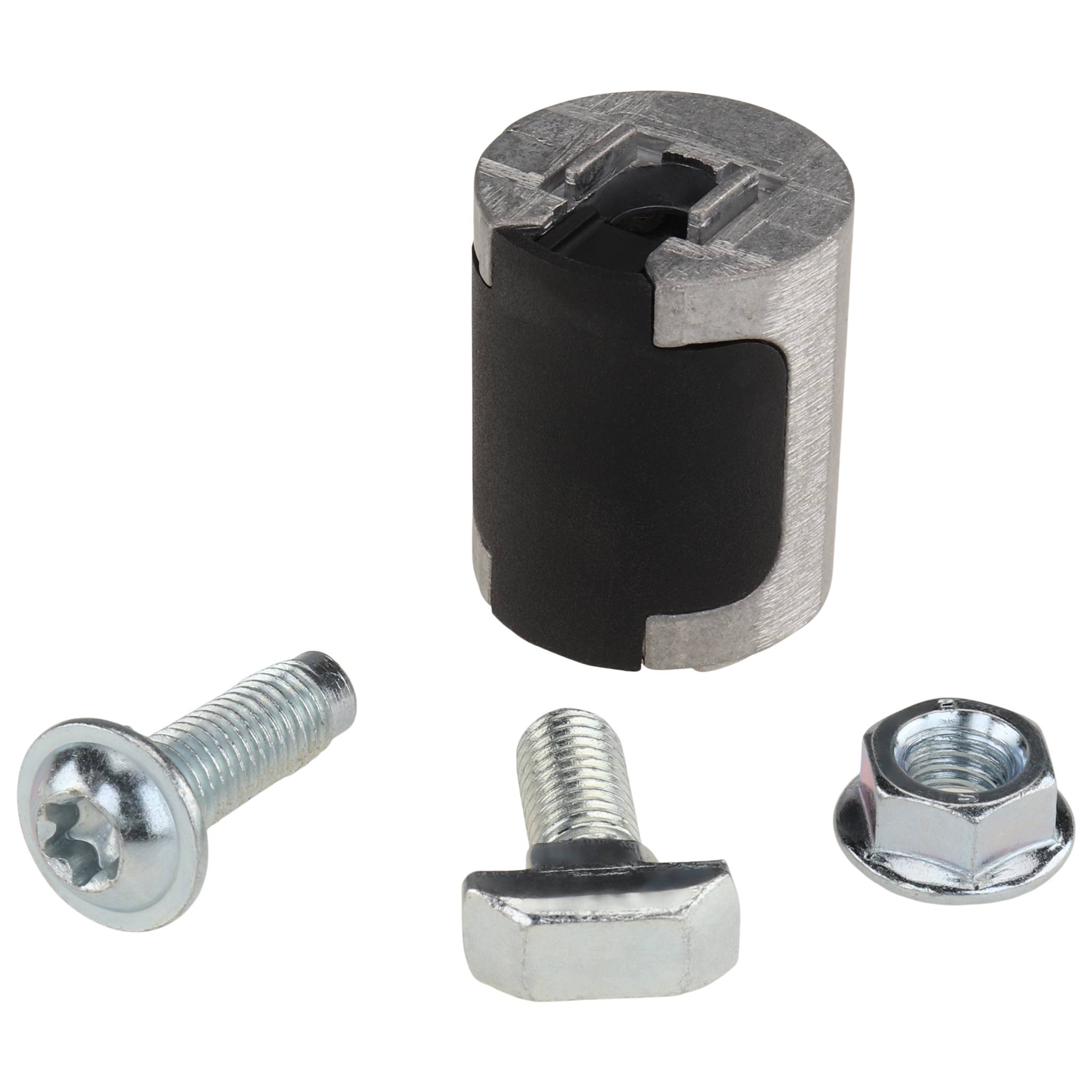 T-Verbinder, 34x28x28, Aluminiumdruckguß, blank, alufarbig