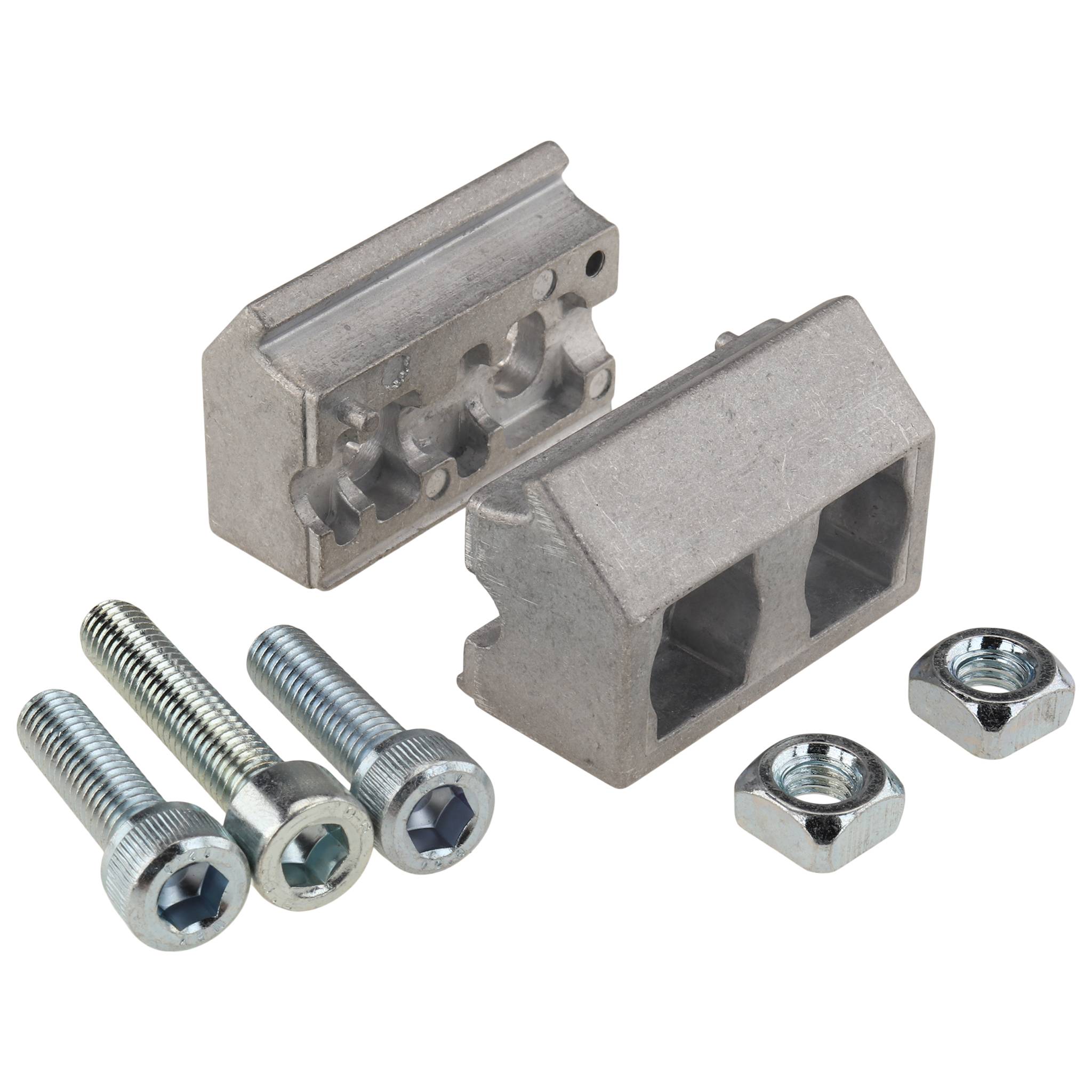 Varioblock AL, 37x31x31, Aluminium, blank, alufarbig