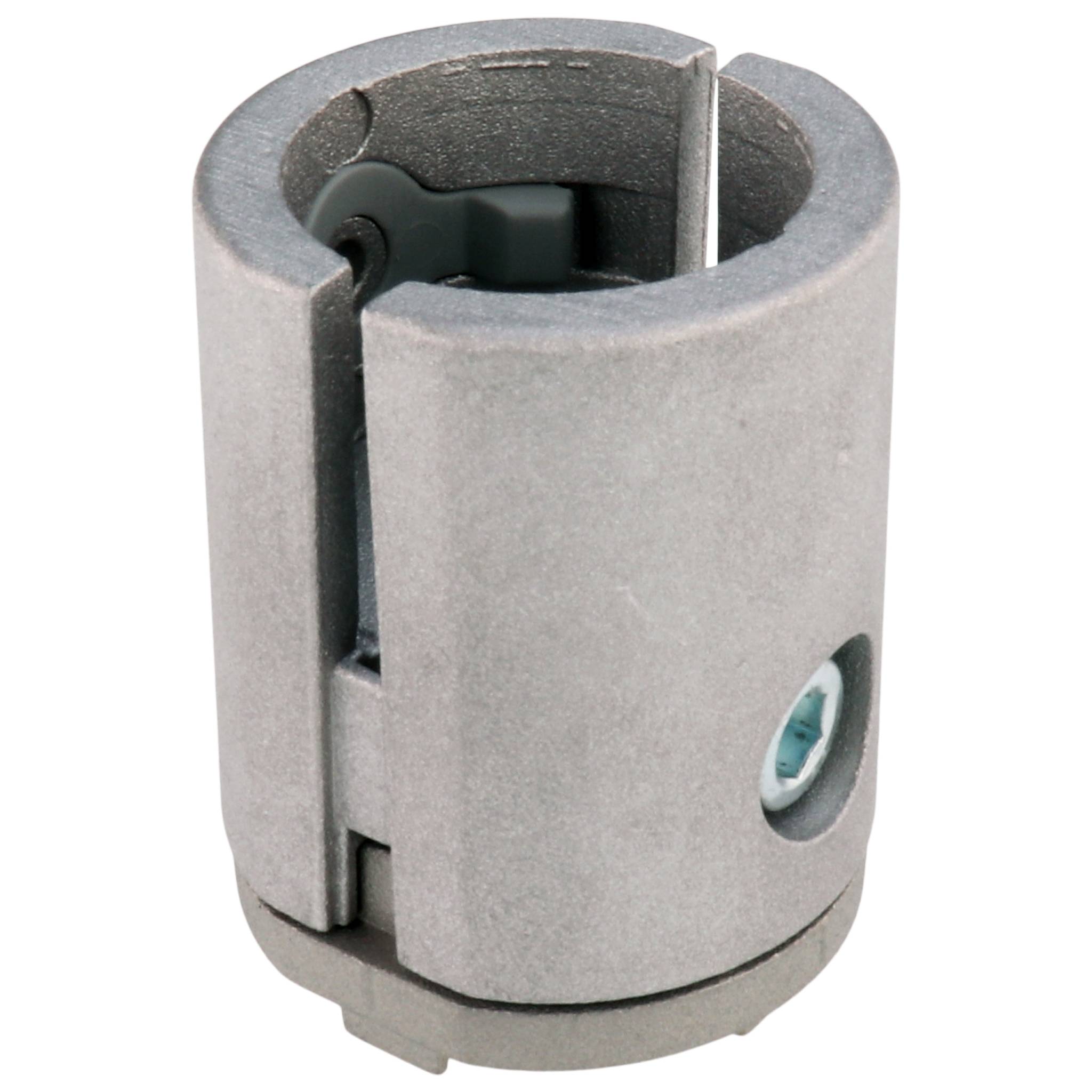 Verbinder, Aussenliegender T-Verbinder Nut8, 50x40x40, Aluminiumdruckguß, alufarbig