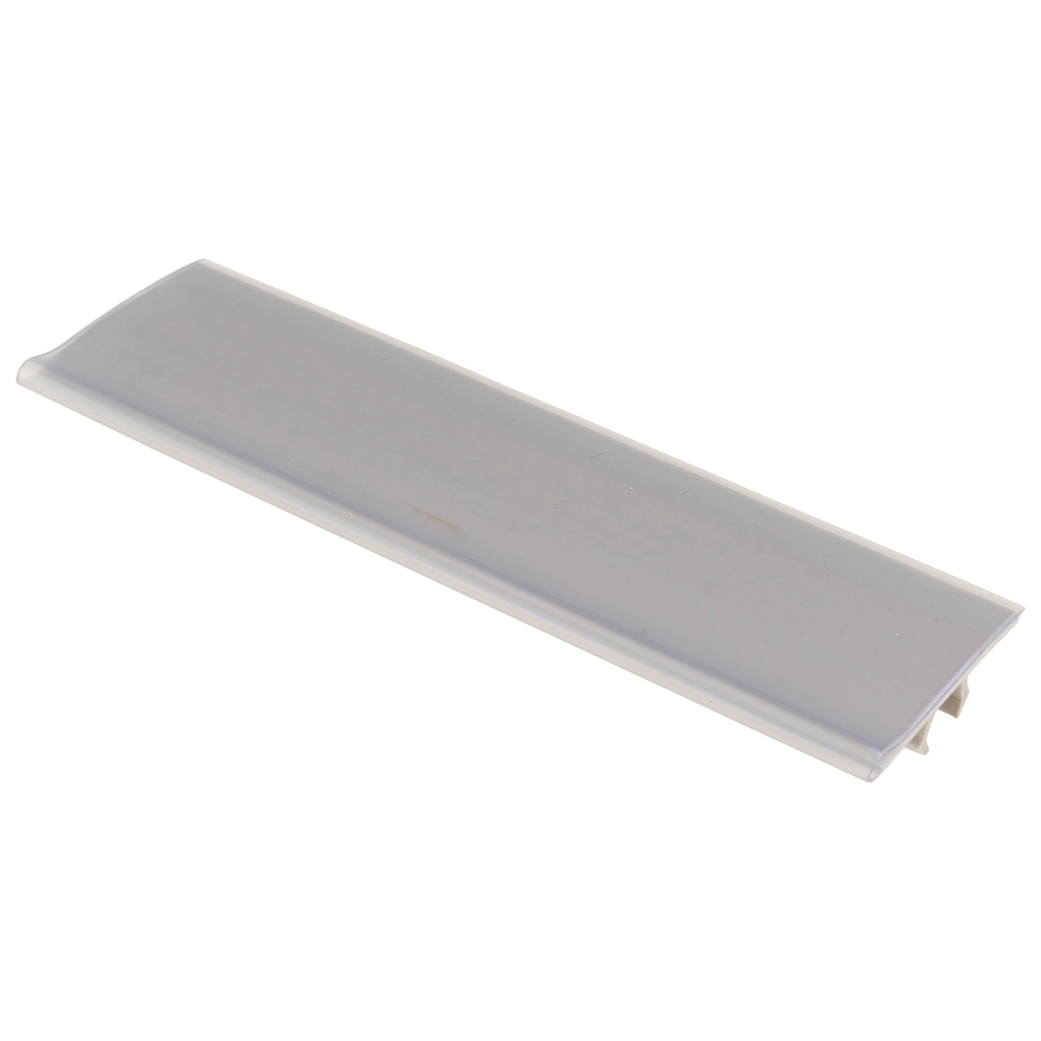 Clip, Beschriftungsclip, 102x30x3, Kunststoff PVC, grau