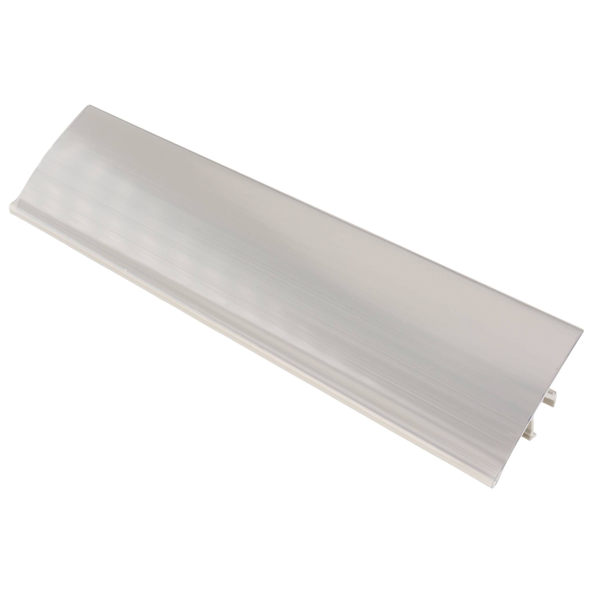 Clip, Beschriftungsclip, 160x40x3, Kunststoff PVC, grau
