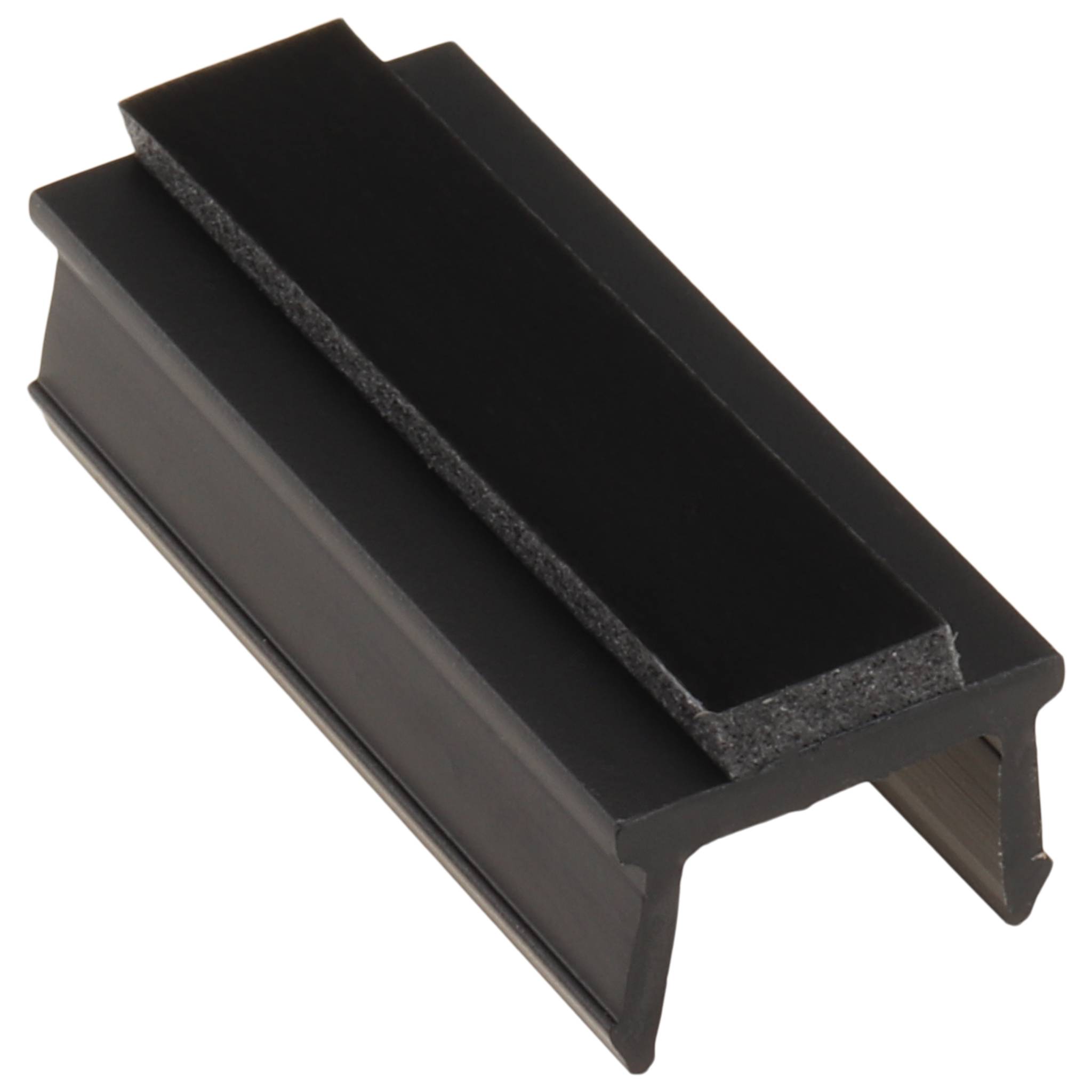 Clip, Klebeclip, 25x11x8, Kunststoff PP, schwarz