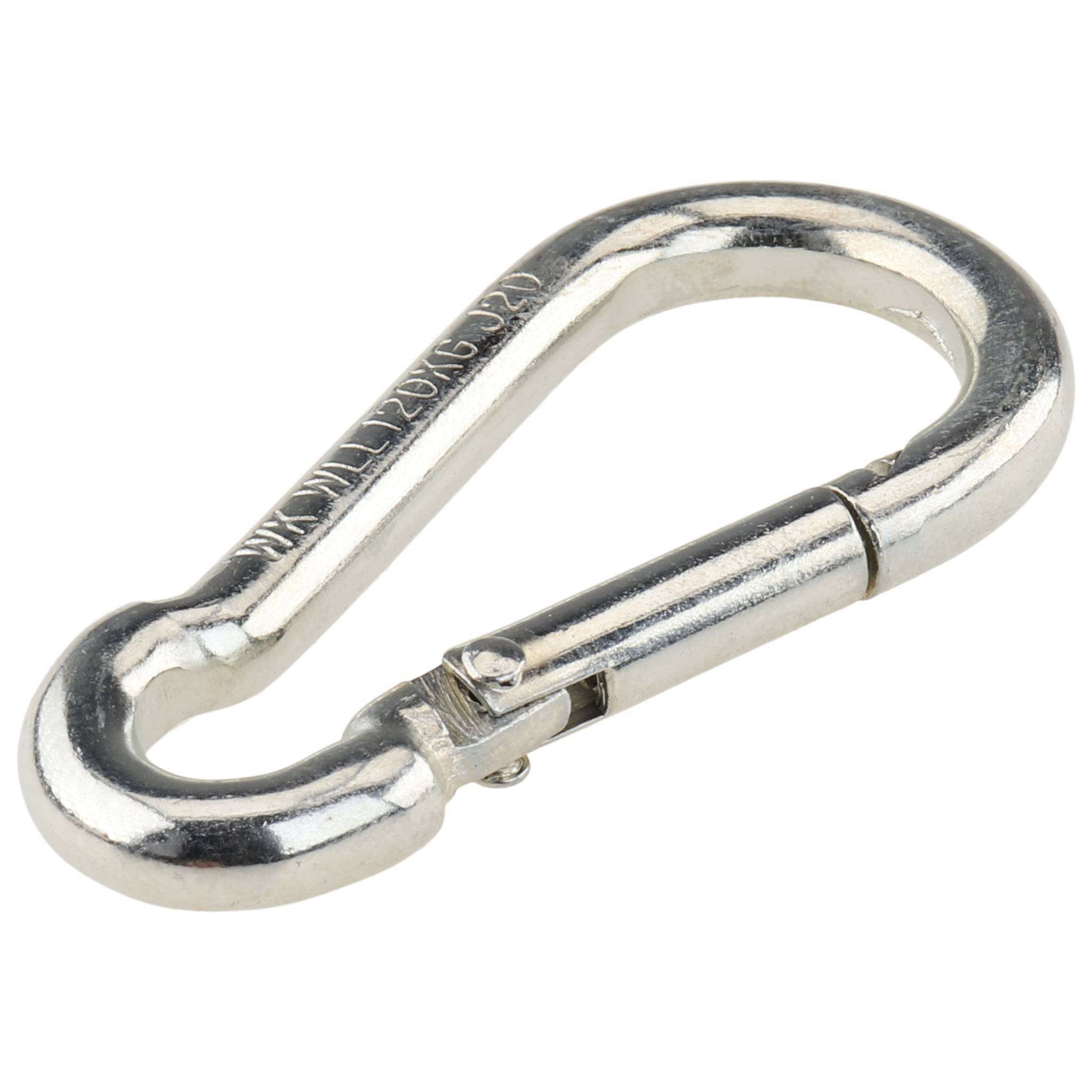 Karabinerhaken, 60x30x6, Stahl, verzinkt