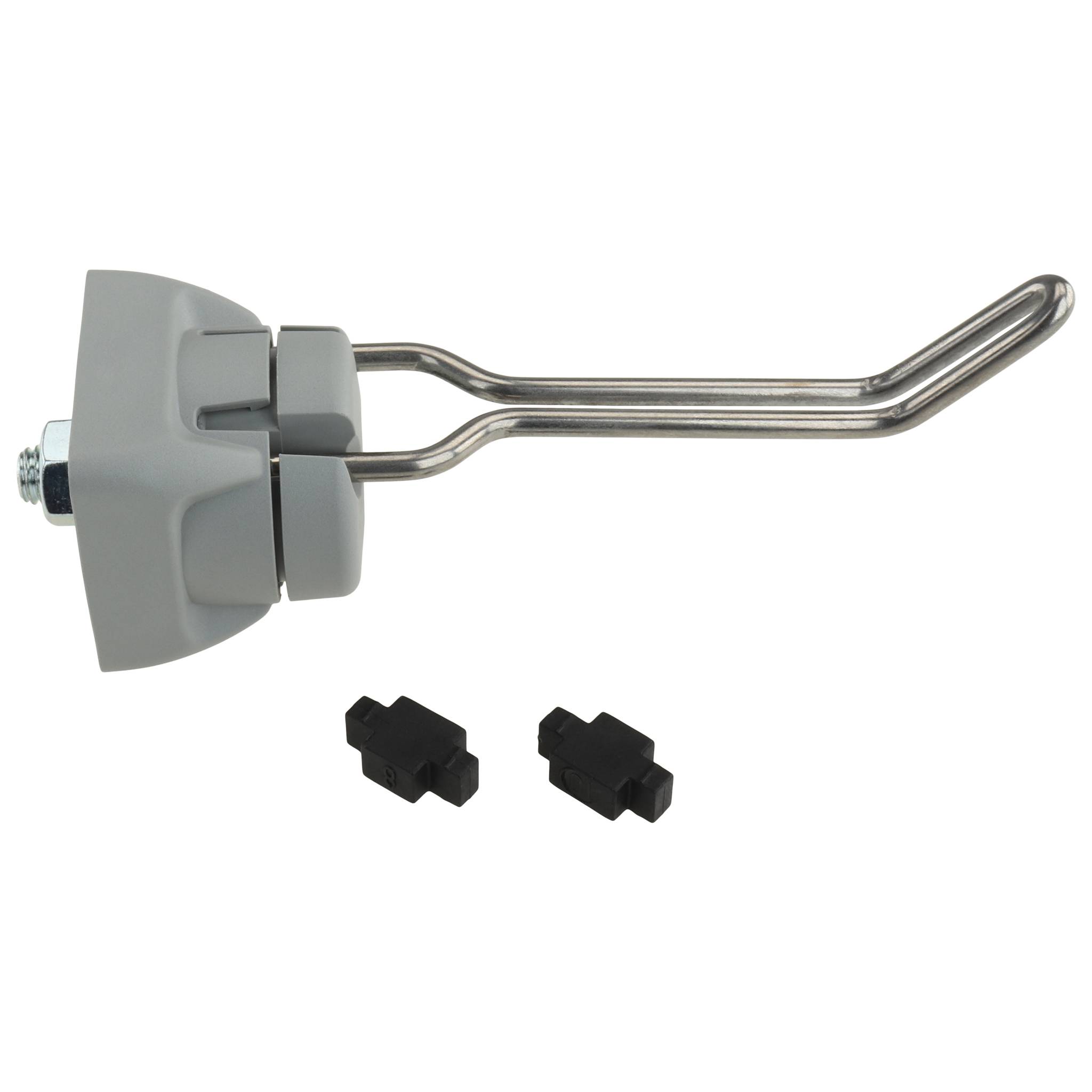 Werkzeughaken FX 66/27-13, 125x40x40, Kunststoff / Edelstahl, blank, grau